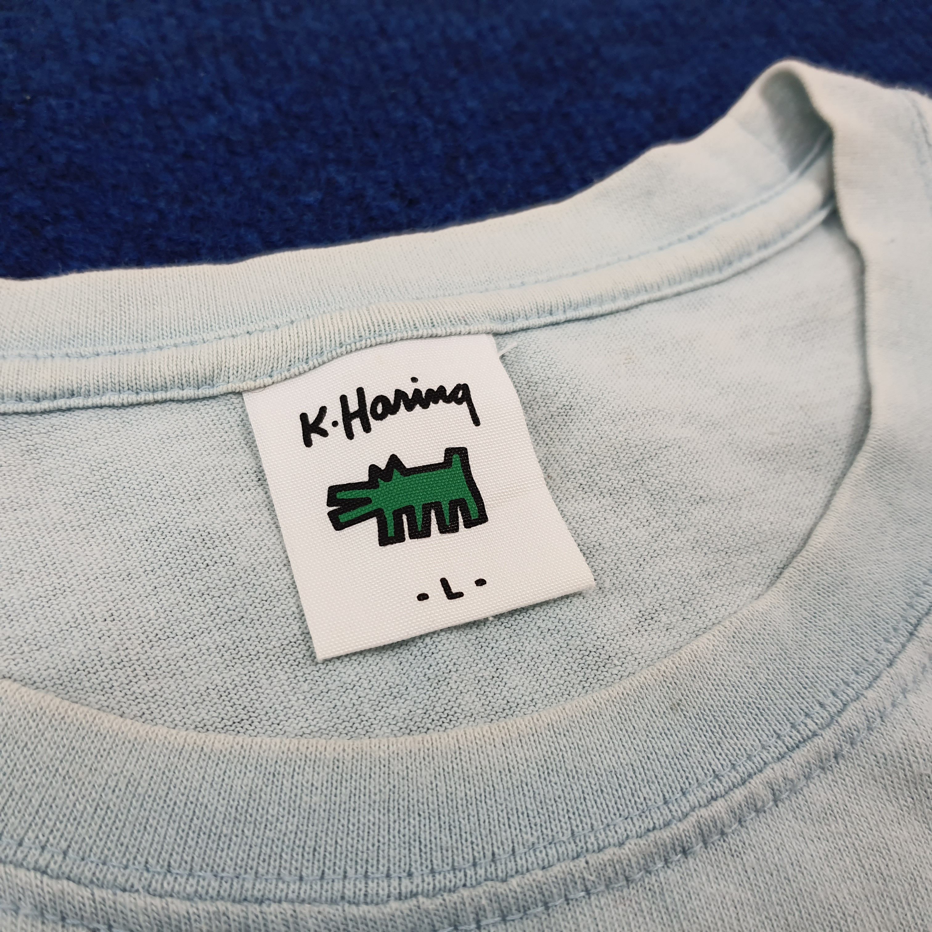 Keith Haring × Vintage Vintage Keith Haring Streetwear Tshirt Size US L / EU 52-54 / 3 - 4 Thumbnail