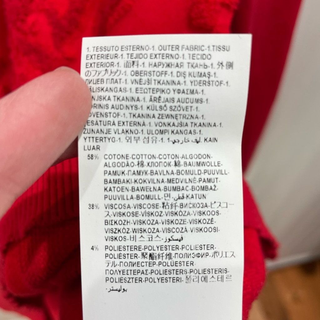 Versace VERSACE Medusa Stretch Terry Crewneck Hot Red Size IT 52/ L Size US L / EU 52-54 / 3 - 10 Thumbnail