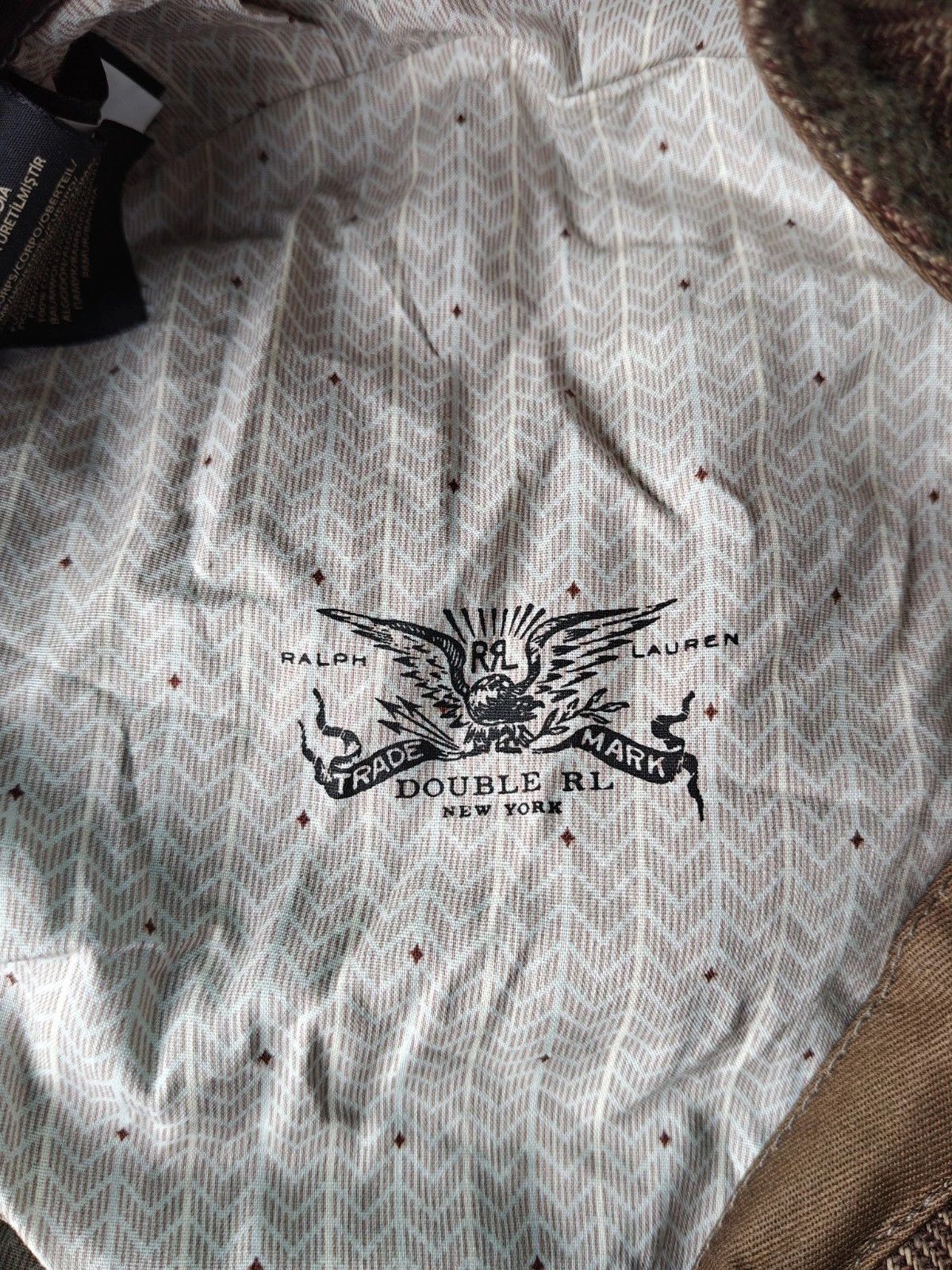 RRL Ralph Lauren DOUBLE RL Linen Herringbone Newsboy Cap T/1906 Size ONE SIZE - 10 Thumbnail