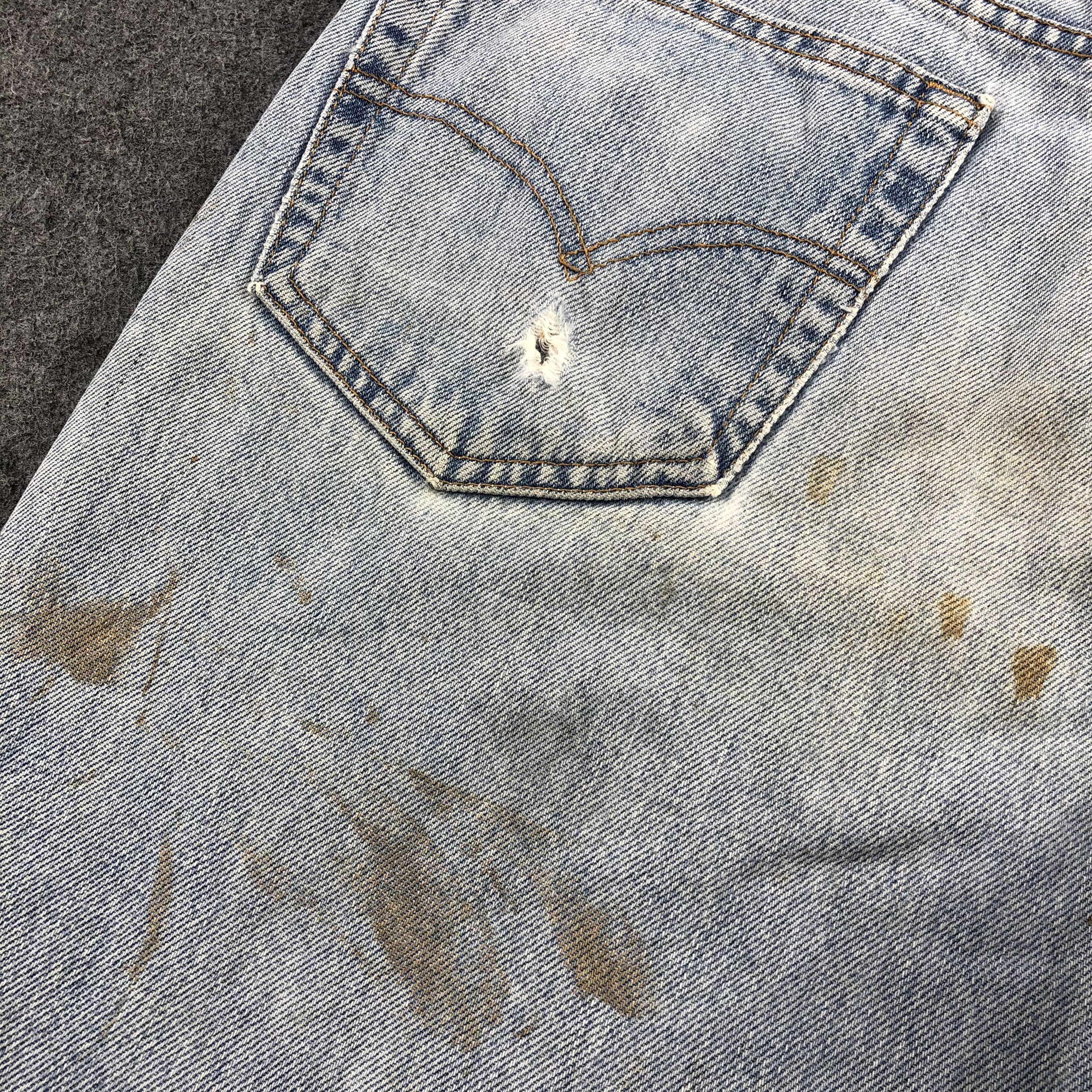 Levi's Vintage 90s Light Wash Levis 550 Jeans-J1993 Size US 34 / EU 50 - 8 Thumbnail