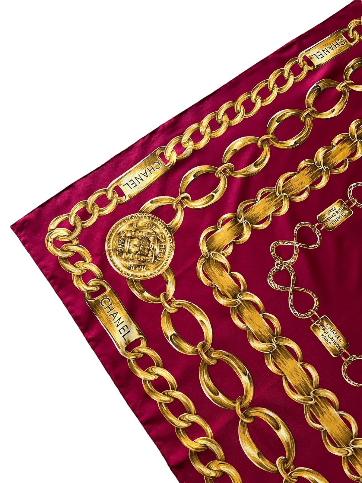 Chanel Vintage Chanel Silk Scarf Size ONE SIZE - 6 Thumbnail