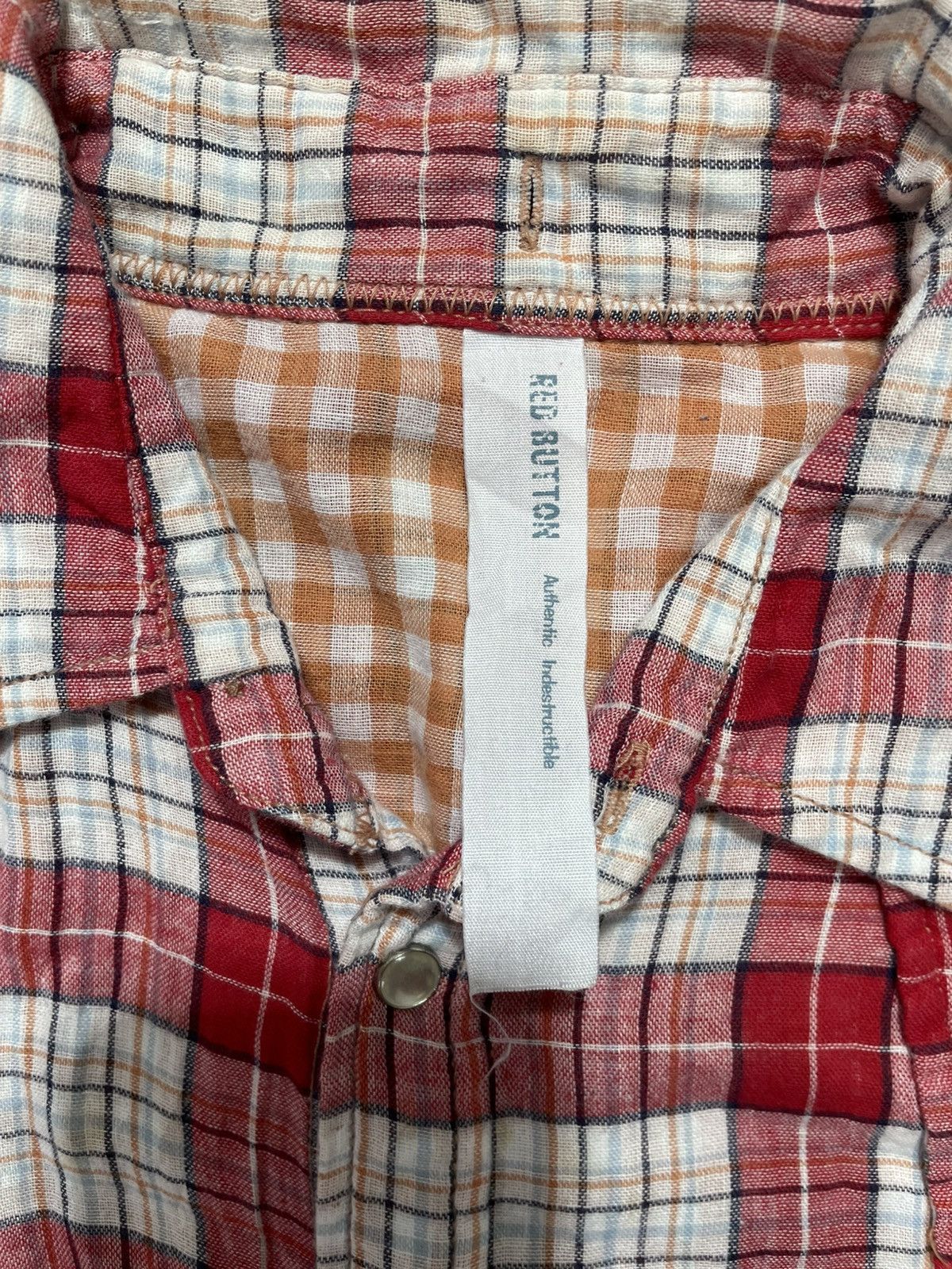 Hysteric Glamour Redbutton Distressed Button wastern shirt Size US S / EU 44-46 / 1 - 3 Thumbnail