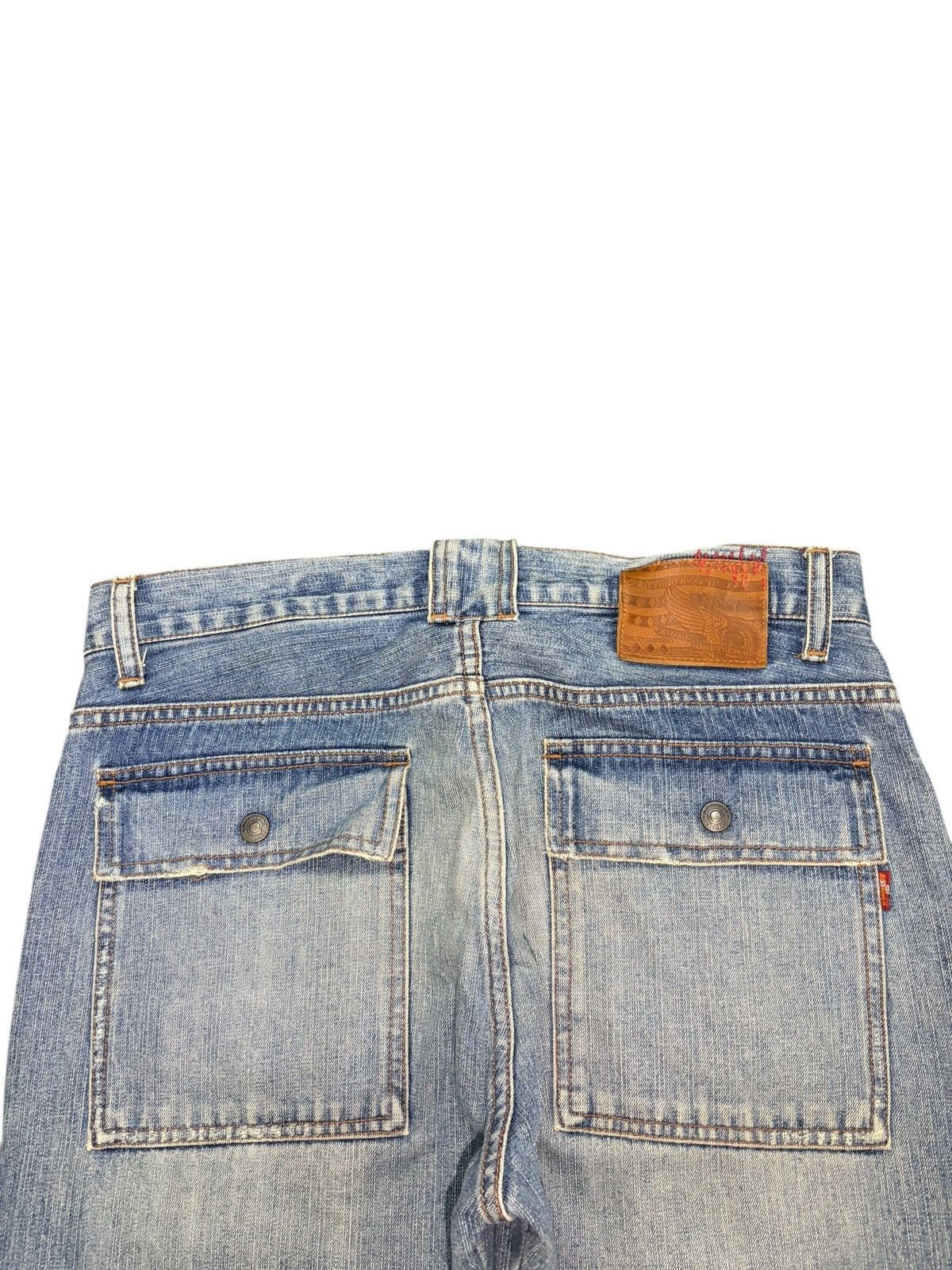 KISS Vintage Kissmark Distress Baggy Bush Pants Jeans Size US 31 - 4 Thumbnail