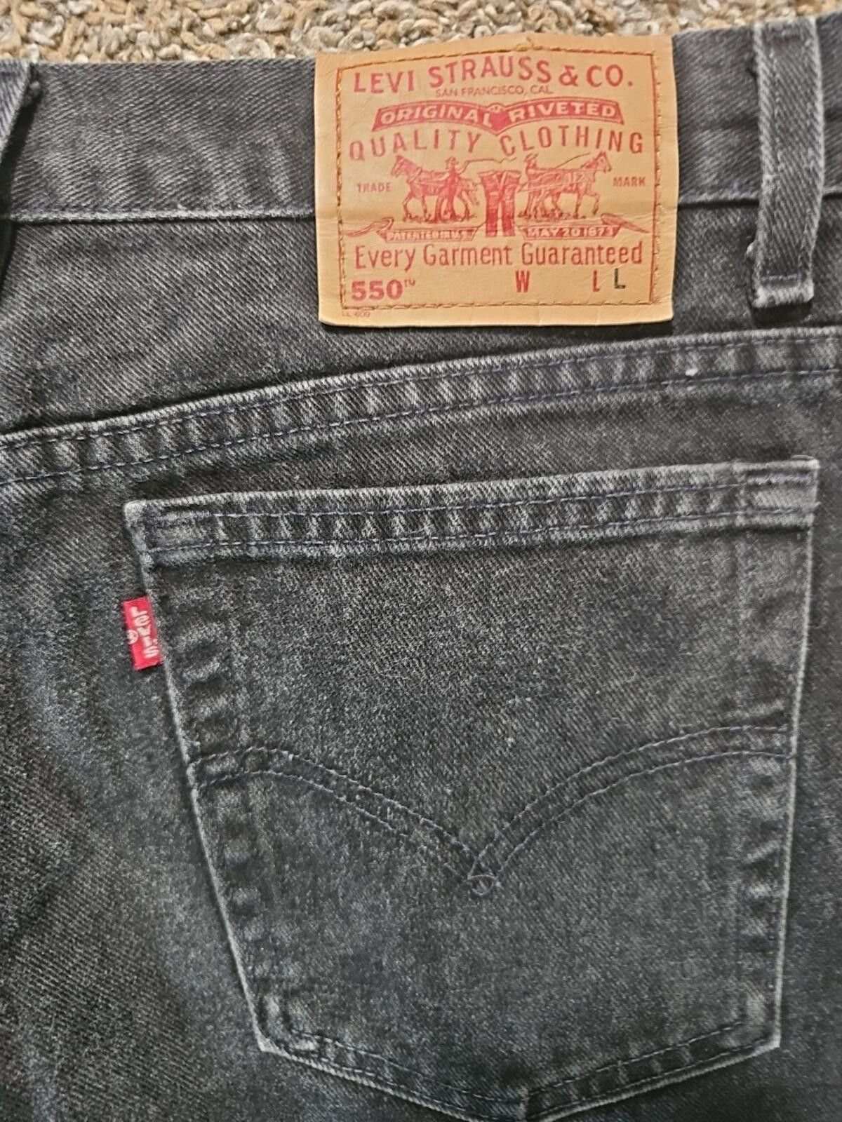 Levi's Levis 550 Relaxed Fit Tapered Leg 16 L USA MADE Jeans 34x31 Size 38" / US 16 / IT 52 - 6 Thumbnail