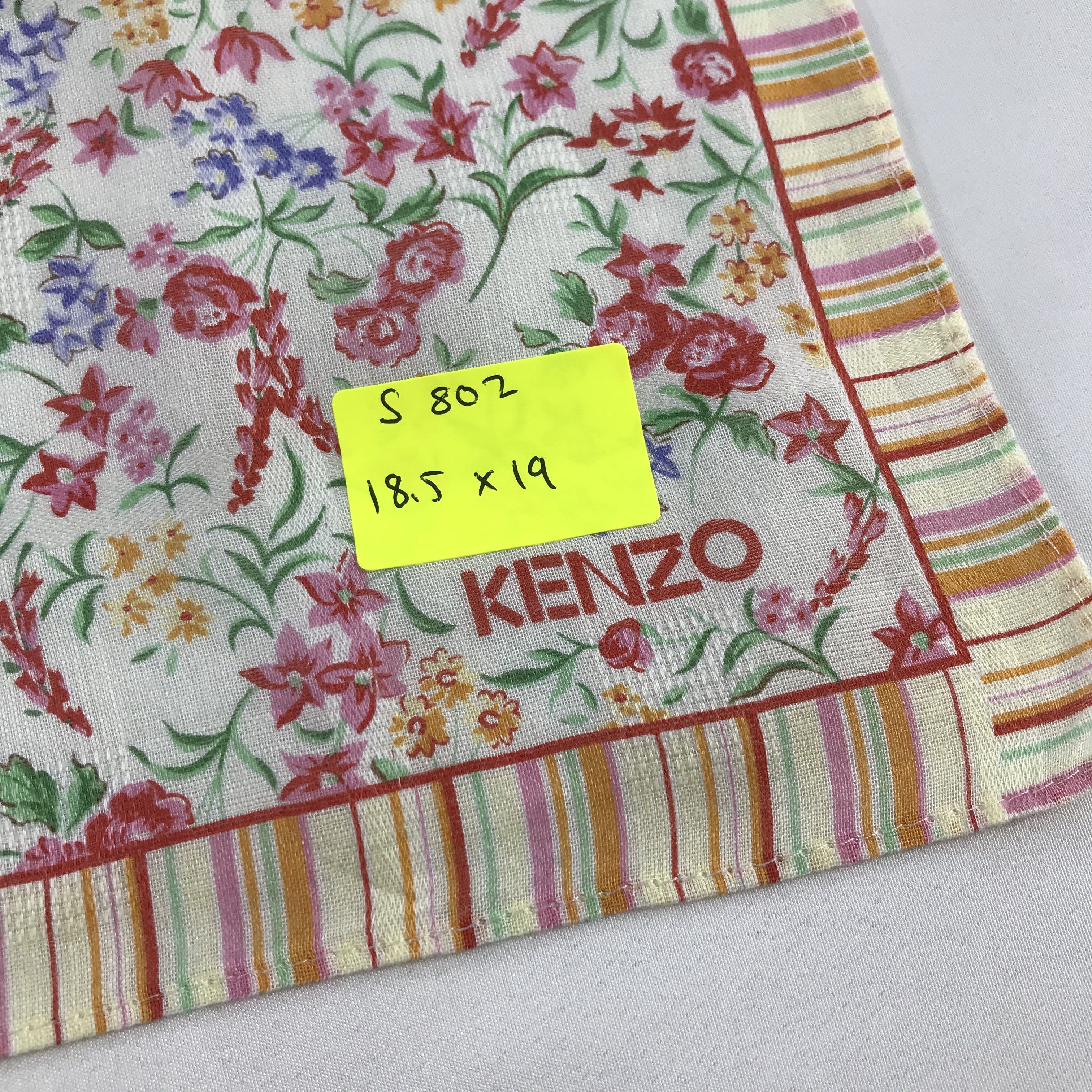 Kenzo × Vintage Kenzo Bandana / Handkerchief / Neckerchief - S802 Size ONE SIZE - 5 Thumbnail