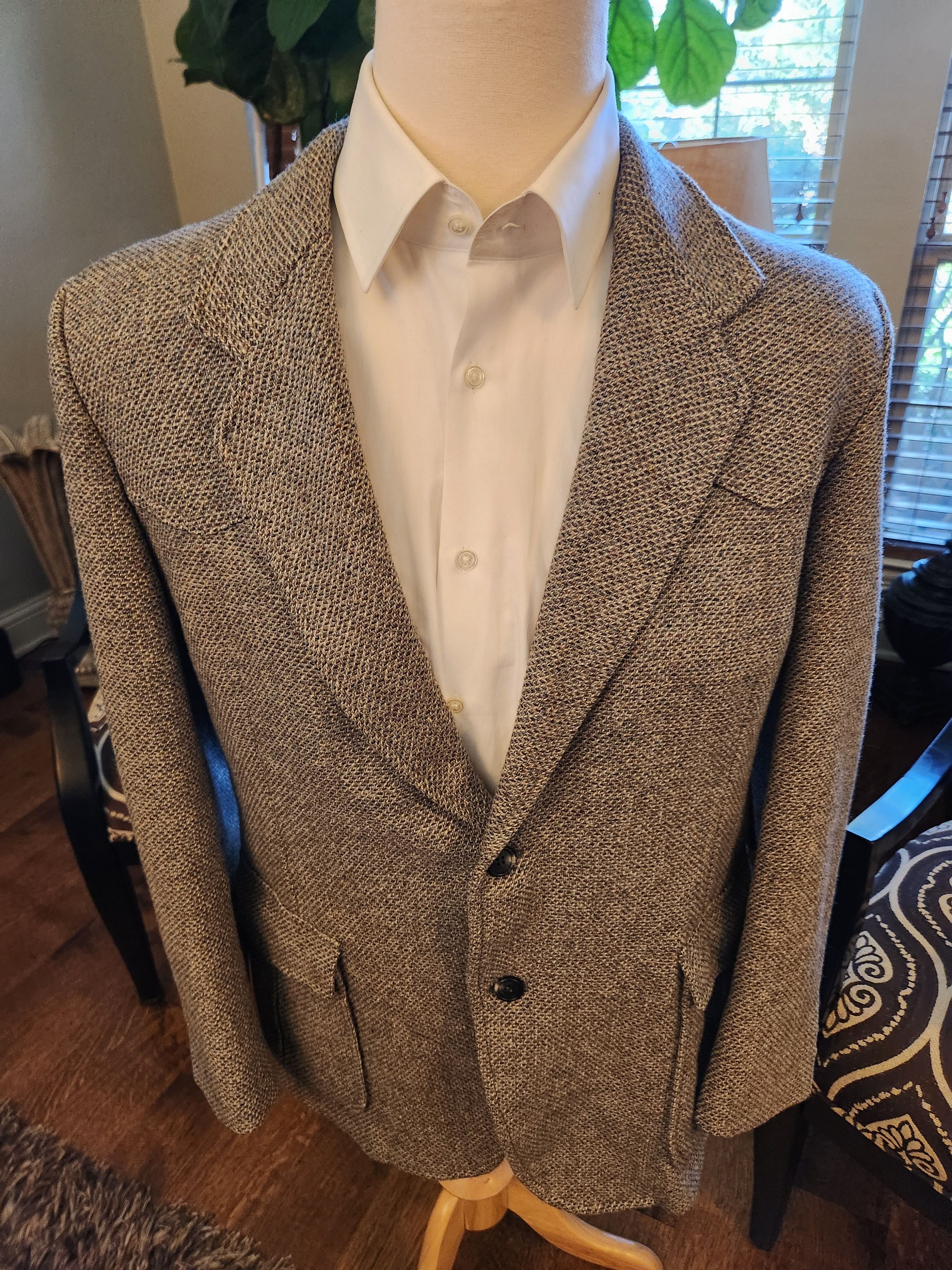 Men's Western Style Tweed Blazer