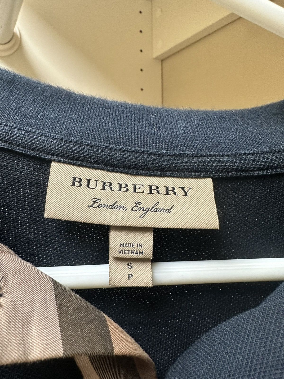Burberry Navy Burberry Classic Long Sleeve Polo Size US S / EU 44-46 / 1 - 2 Thumbnail