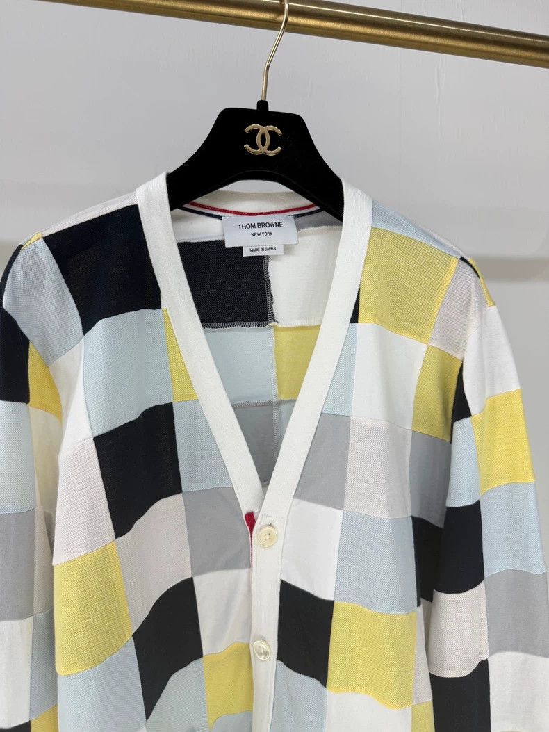 Thom Browne Thom Browne Colorful checkered cardigan Size L / US 10 / IT 46 - 4 Thumbnail