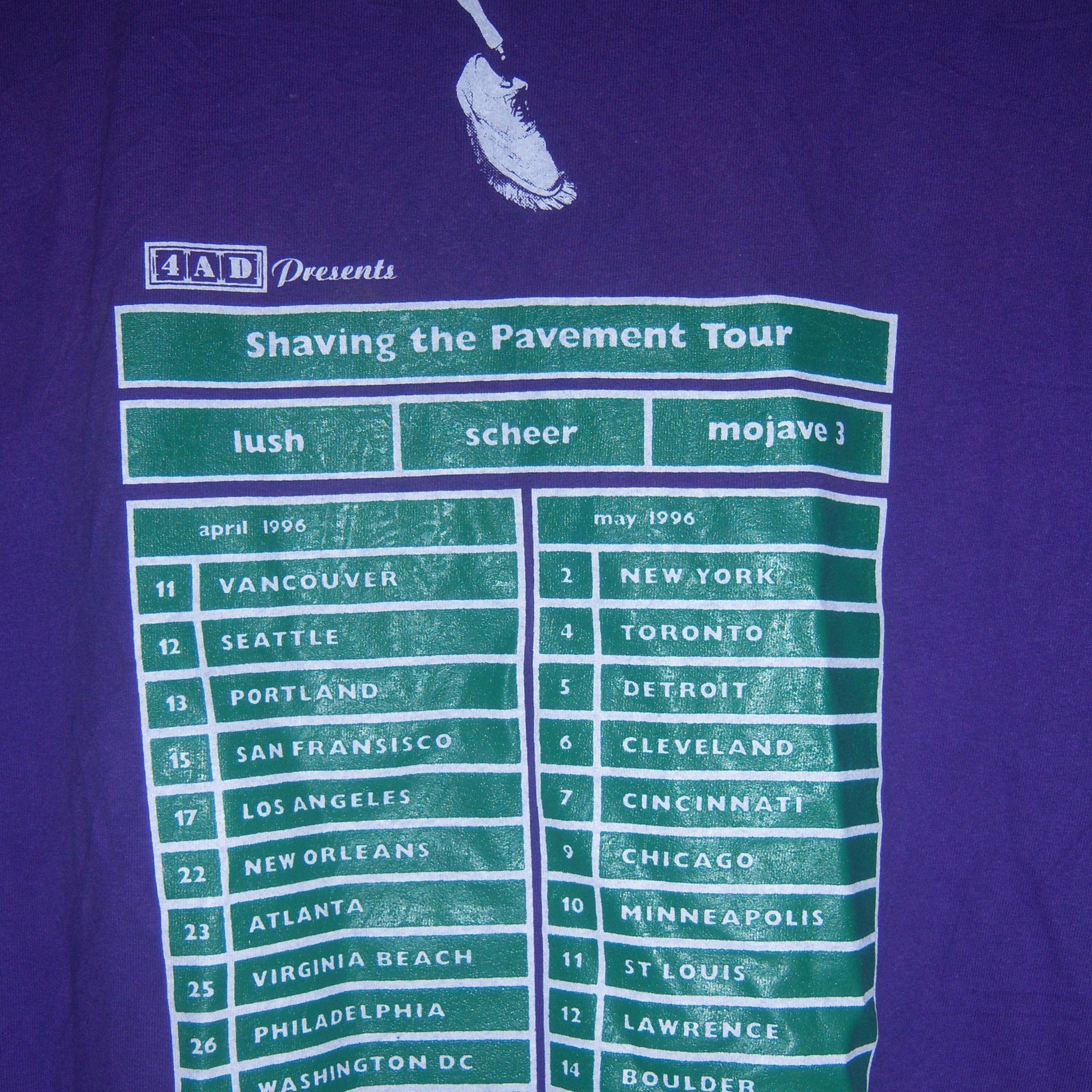 Band Tees × Vintage 1996 Lush Mojave 3 Scheer 4 Ad Shaving The Pavement Tour Size US M / EU 48-50 / 2 - 10 Thumbnail