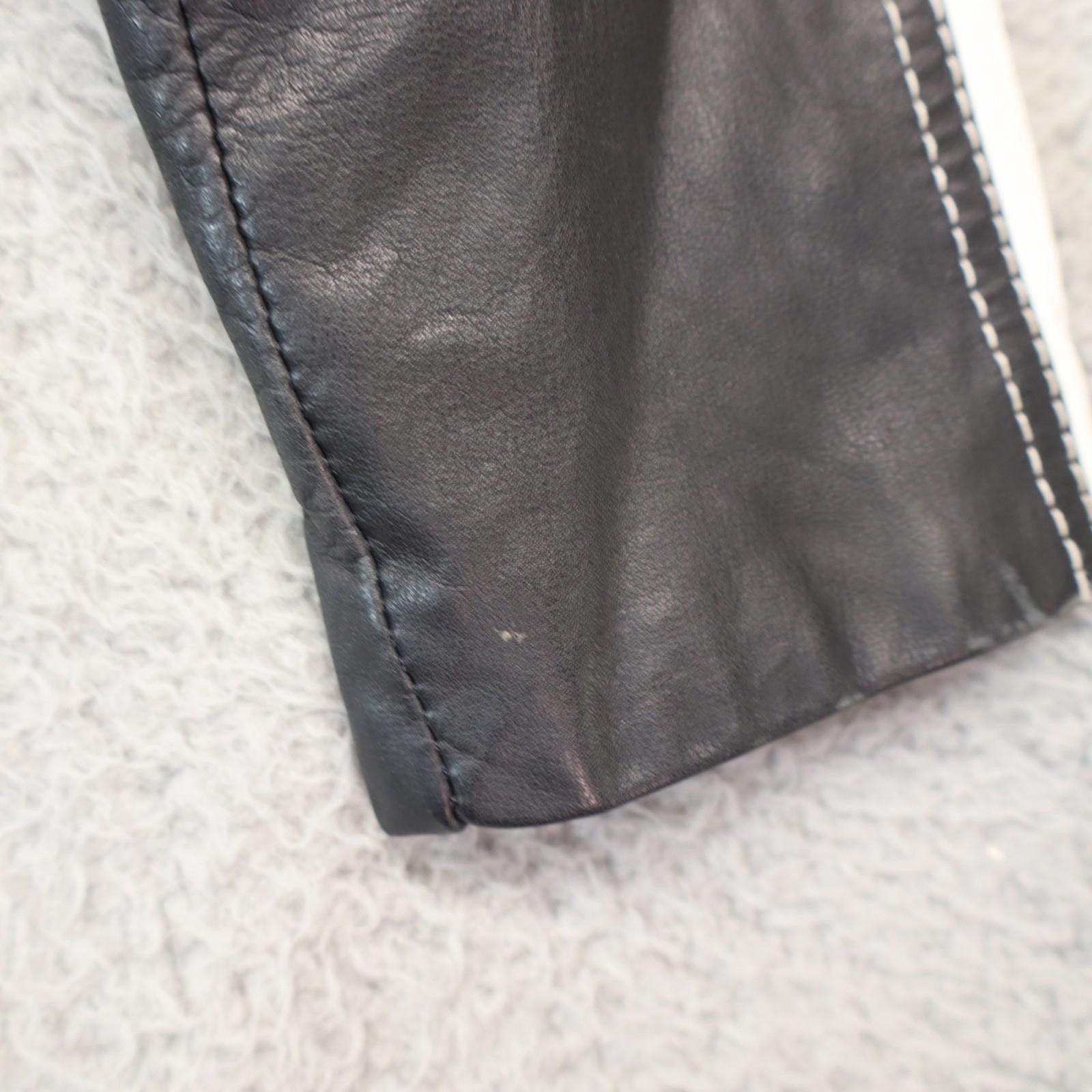 Other Winlit Women Leather Jacket 7/8 Large Black Trenhcoat Moto Size L / US 10 / IT 46 - 8 Thumbnail