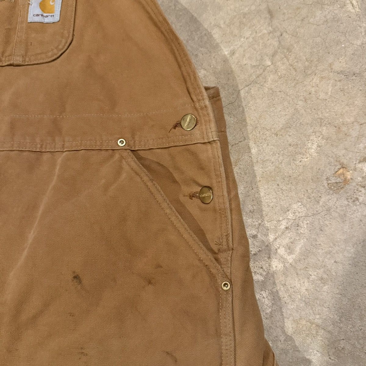 Carhartt Vtg Carhartt R02 Faded Double Knee Insulated Bib Overalls Size US 44 / EU 60 - 6 Thumbnail