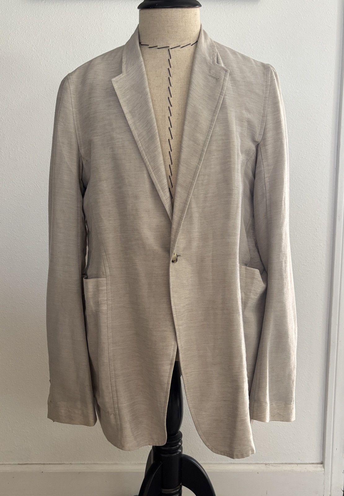 Rick Owens Rick Owens linen blazer (altered to fit smaller) Size 48R - 1 Thumbnail