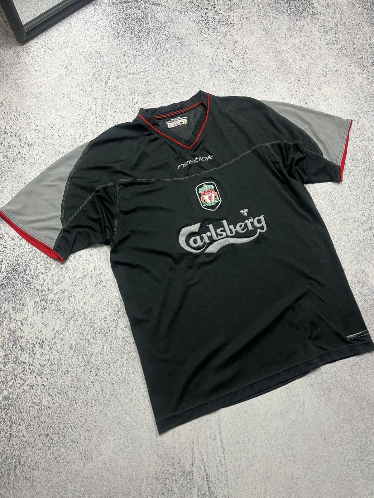 Reebok Vibtage Reebok Liverpool 2002-2003 Away Soccer Jersey Rare Size US L / EU 52-54 / 3 - 3 Thumbnail