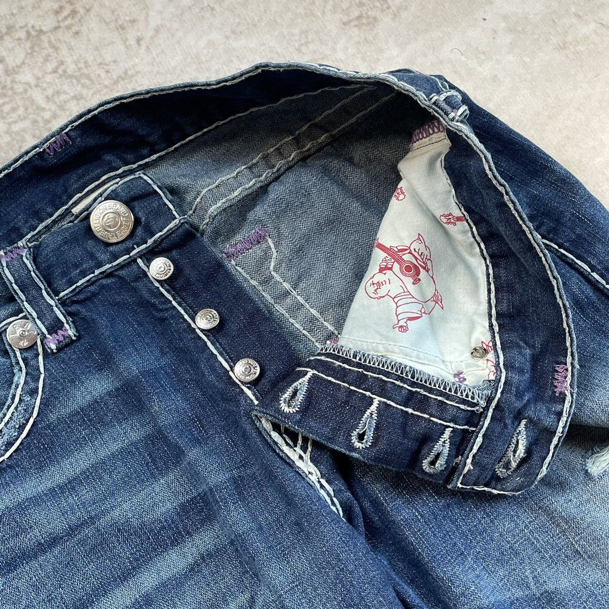 Japanese Brand × True Religion True Religion Baggy Y2K Distressed Chief Keef Wide Jeans Size US 36 / EU 52 - 14 Thumbnail