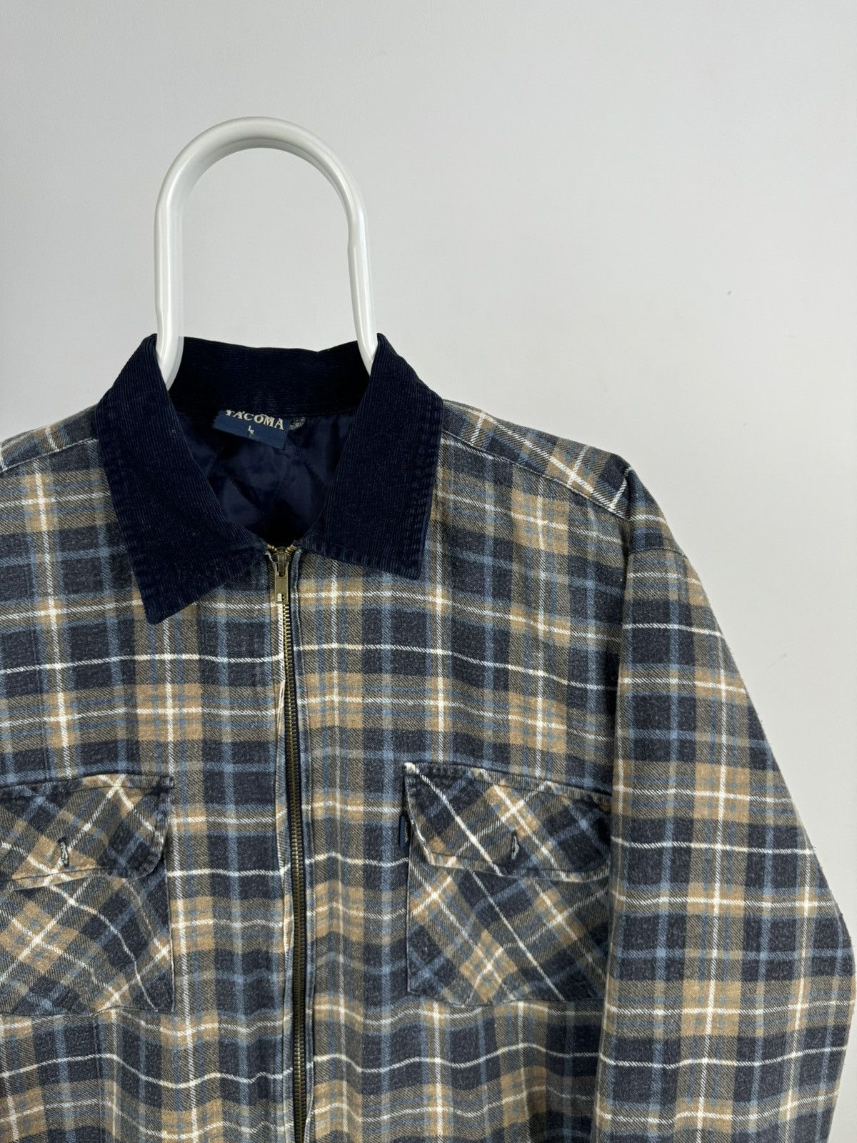 Vintage Vintage Tacoma Plaid Oversized Flannel Full Zip Overshirt Size US L / EU 52-54 / 3 - 2 Thumbnail
