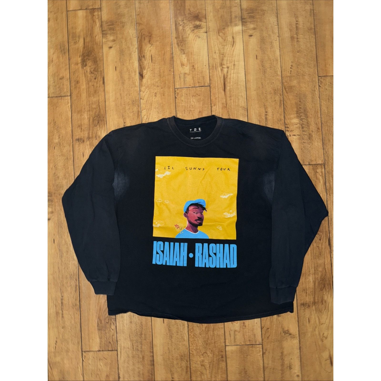 Rap Tees × Top Dawg Entertainment Isaiah Rashad Long Sleeve Shirt Black 2XL Lil Sunny Tour Size US XXL / EU 58 / 5 - 1 Thumbnail