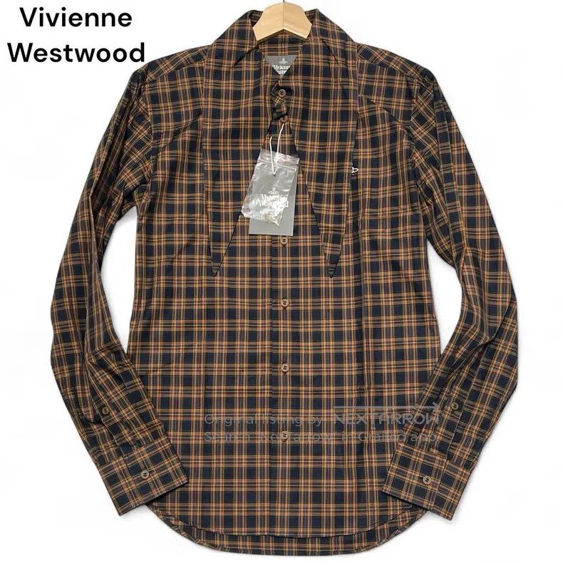 Vivienne Westwood Vivienne Westwood Plaid Planet Embroidered Rabbit Ear Coll Size M / US 6-8 / IT 42-44 - 1 Thumbnail