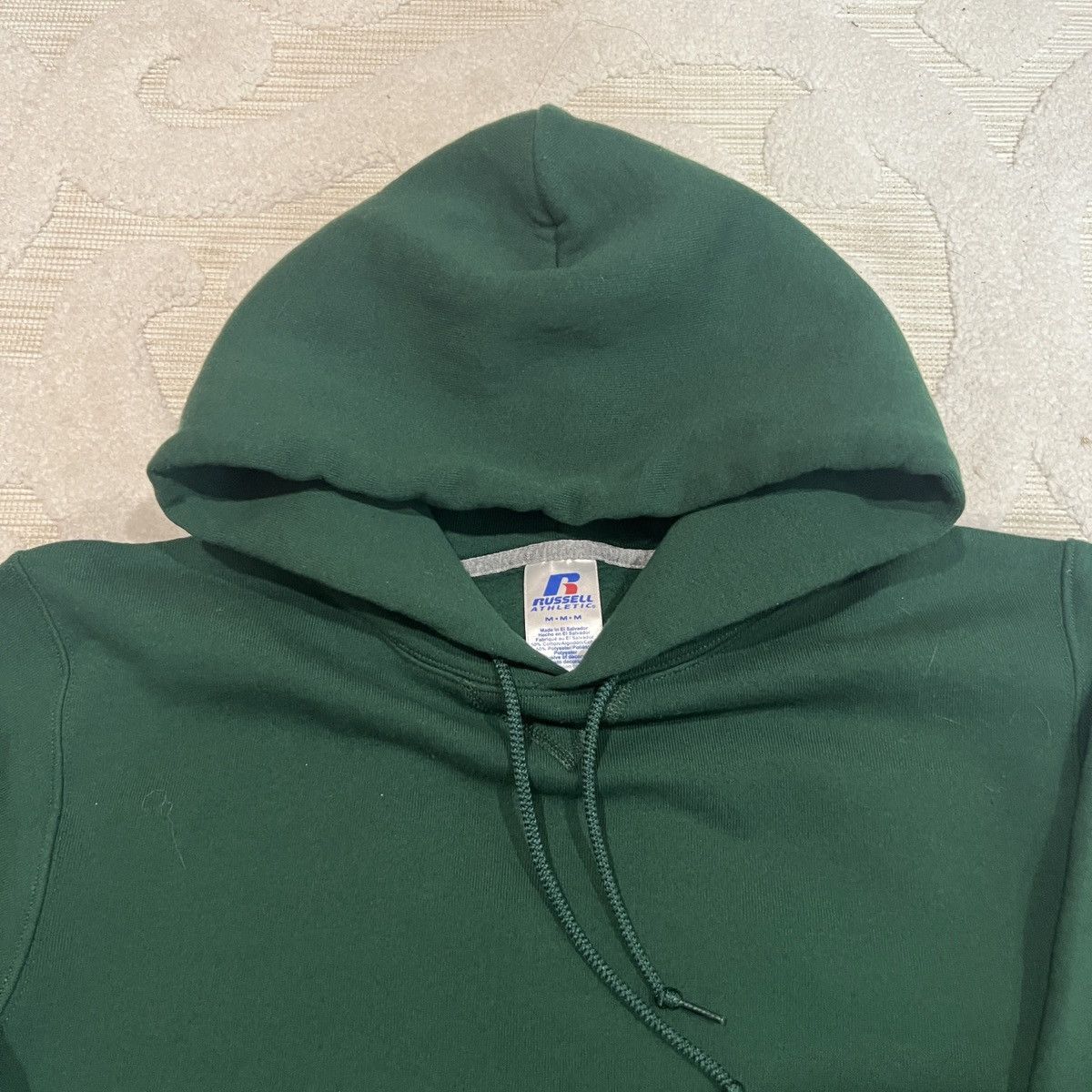 Russell Athletic Vintage Russell Athletic Green Hoodie Sweatshirt Size US M / EU 48-50 / 2 - 2 Thumbnail