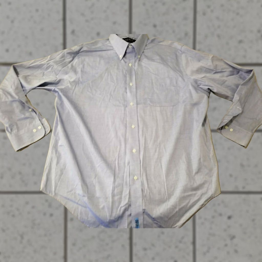 Polo Ralph Lauren Mens Polo Ralph Lauren Dress Shirt Blue Button Cotton 17 34 35 Size 46R - 1 Thumbnail