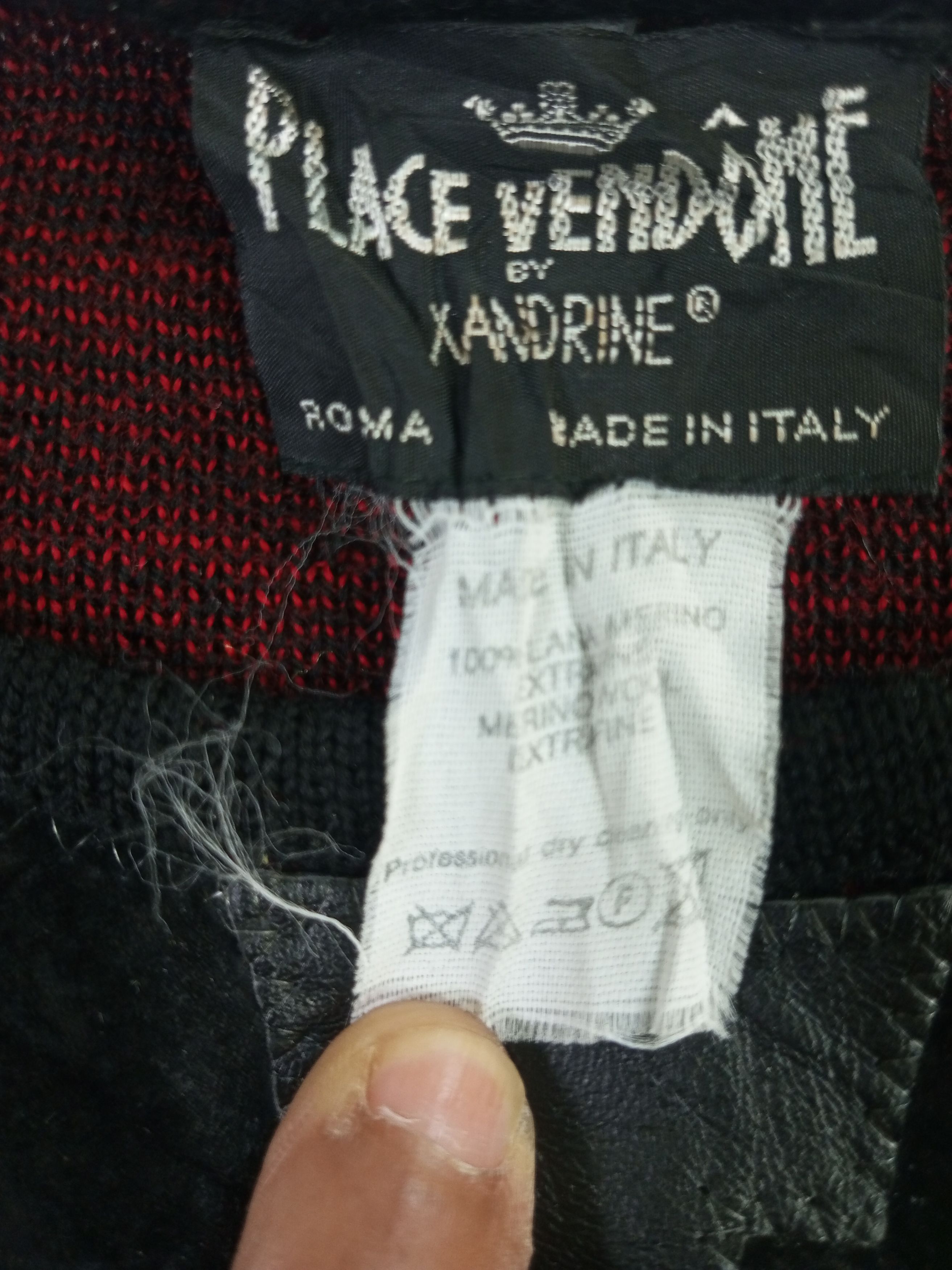 Other Crazy Vintage Place Vendome leather Embroidery Knit Sweater Size US M / EU 48-50 / 2 - 10 Thumbnail