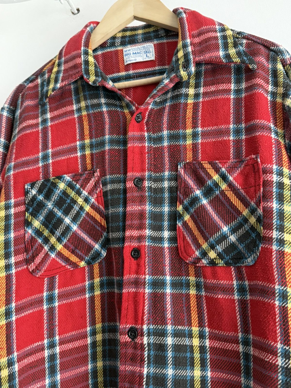 Big Mac Vintage 70s Big Mac JC Penney Flannel Shirt Size US L / EU 52-54 / 3 - 3 Thumbnail