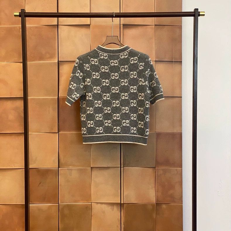 Gucci Gucci 23fw popular gray old flower full-print wool short sl Size US M / EU 48-50 / 2 - 2 Thumbnail