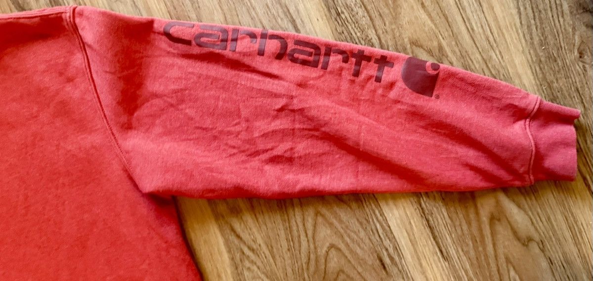 Carhartt Carhartt - Hoodie Dark Red / Orange loose fit Size US M / EU 48-50 / 2 - 2 Thumbnail