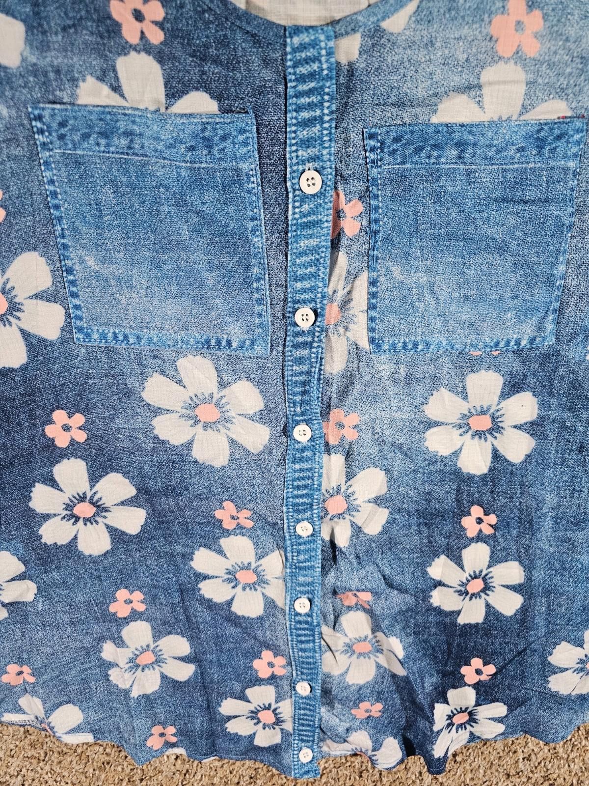 The Unbranded Brand No Brand FLORAL Vest Size M / US 6-8 / IT 42-44 - 2 Thumbnail