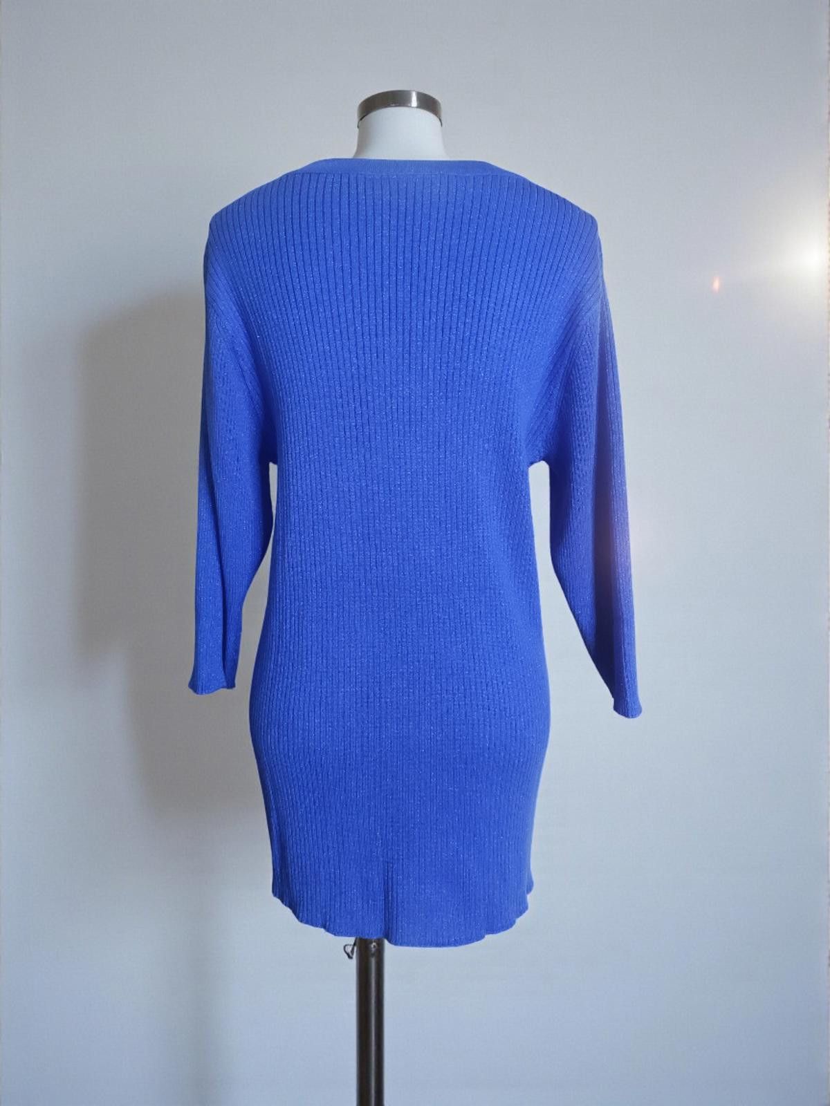 Other Lane Bryant Blue Ribbed Knit Top Size 22/24 Size 3XL / US 20-22 - 5 Thumbnail