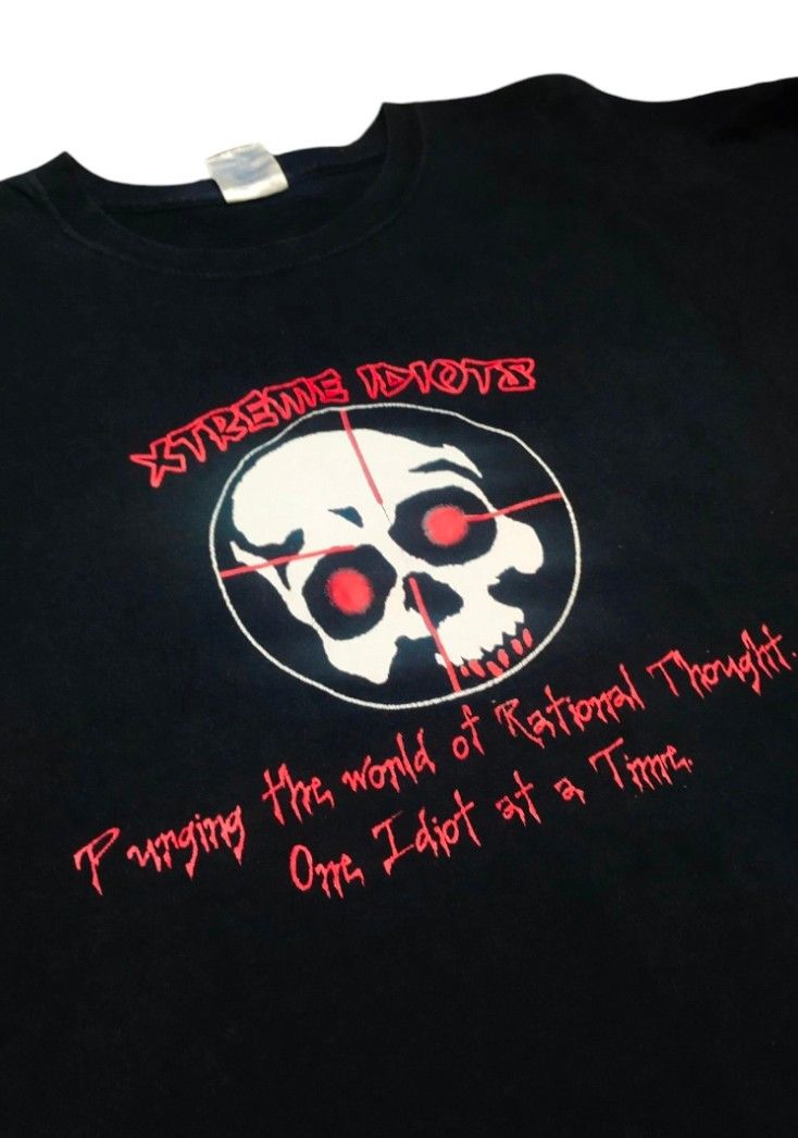 Vintage VINTAGE Y2K XTREME IDIOTS TEE Size US XL / EU 56 / 4 - 7 Thumbnail