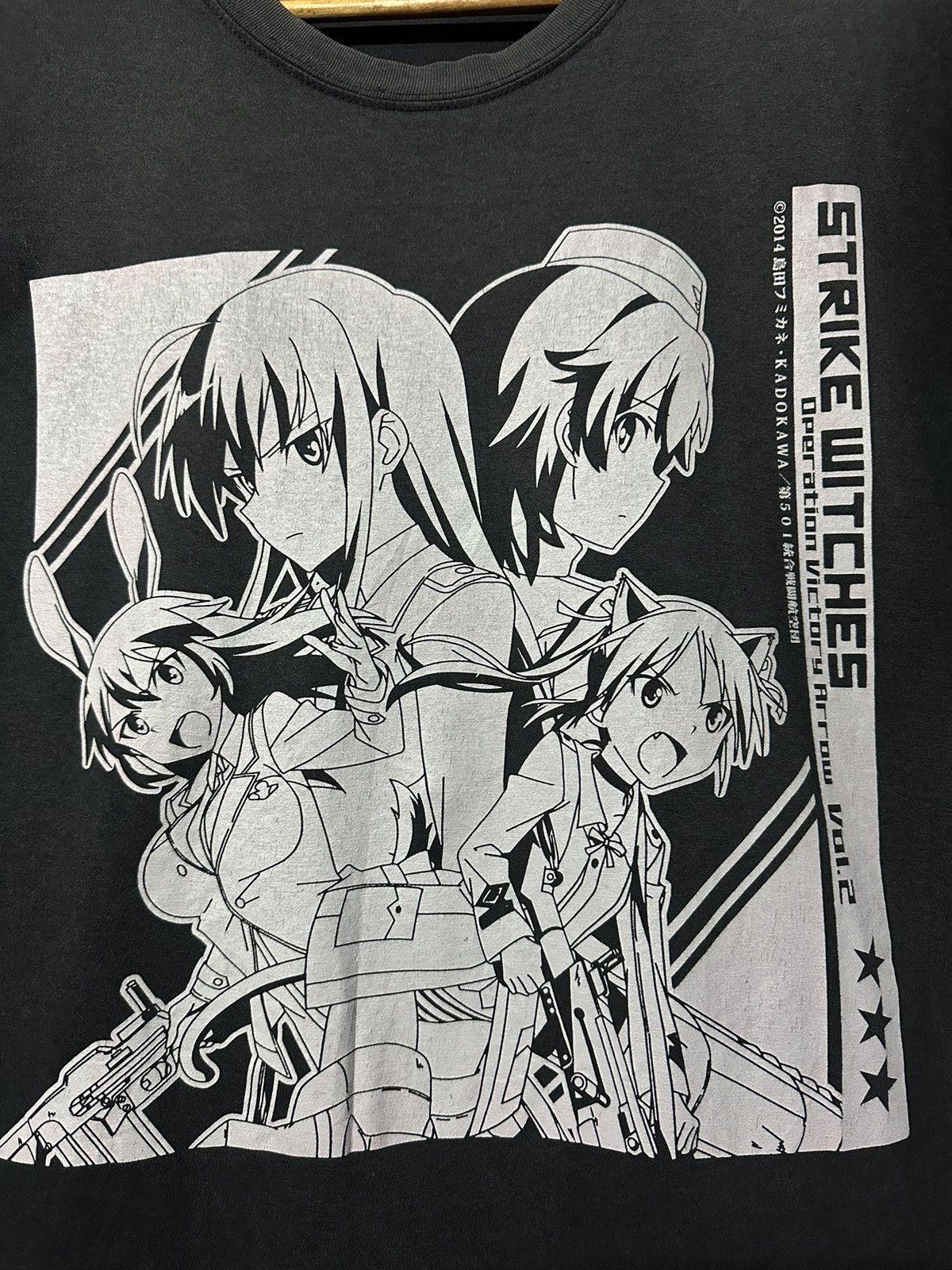 Anime × Vintage Vintage Anime Strike Witches Sun Faded Tee Size US XL / EU 56 / 4 - 2 Thumbnail