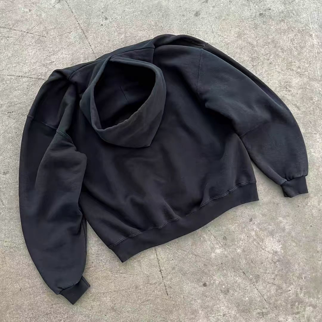Japanese Brand × Vintage Black street retro palm print hoodie y2k Size US L / EU 52-54 / 3 - 2 Thumbnail