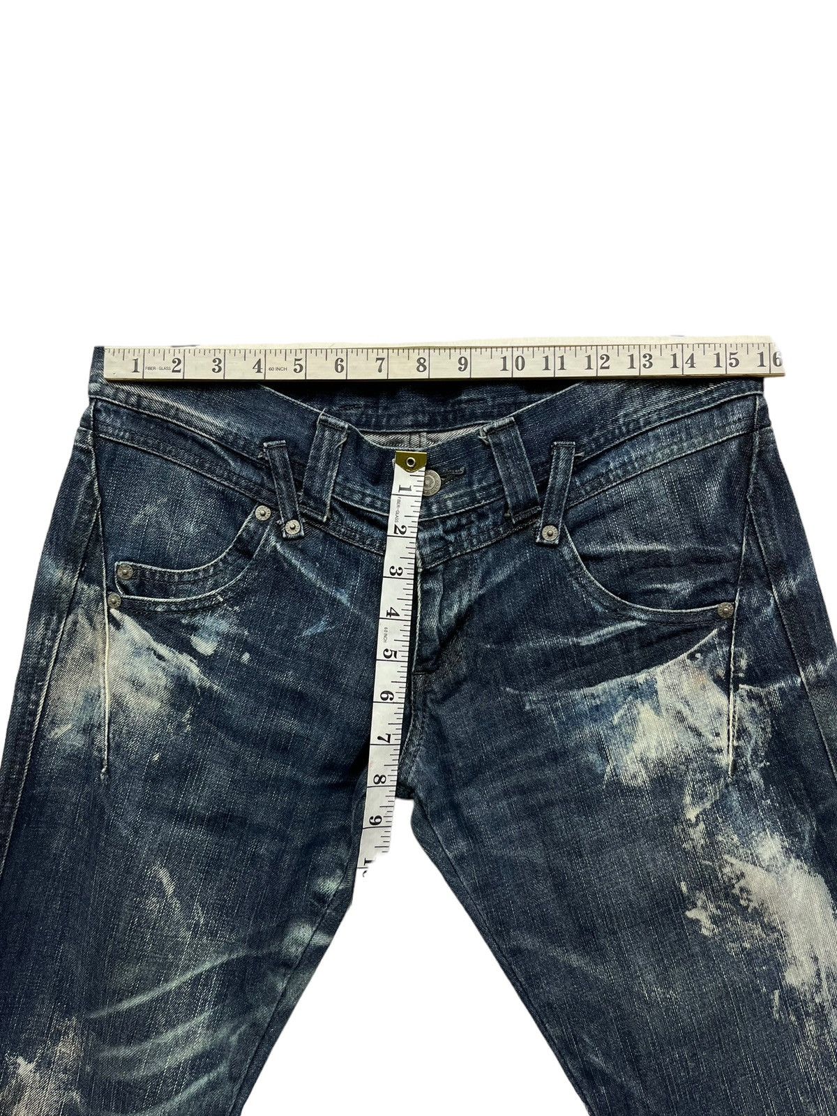 Tornado Mart 🔥TORNADO MART JAPAN Acid Wash Low Rise Slim Fit Long Jeans Size US 31 - 14 Thumbnail