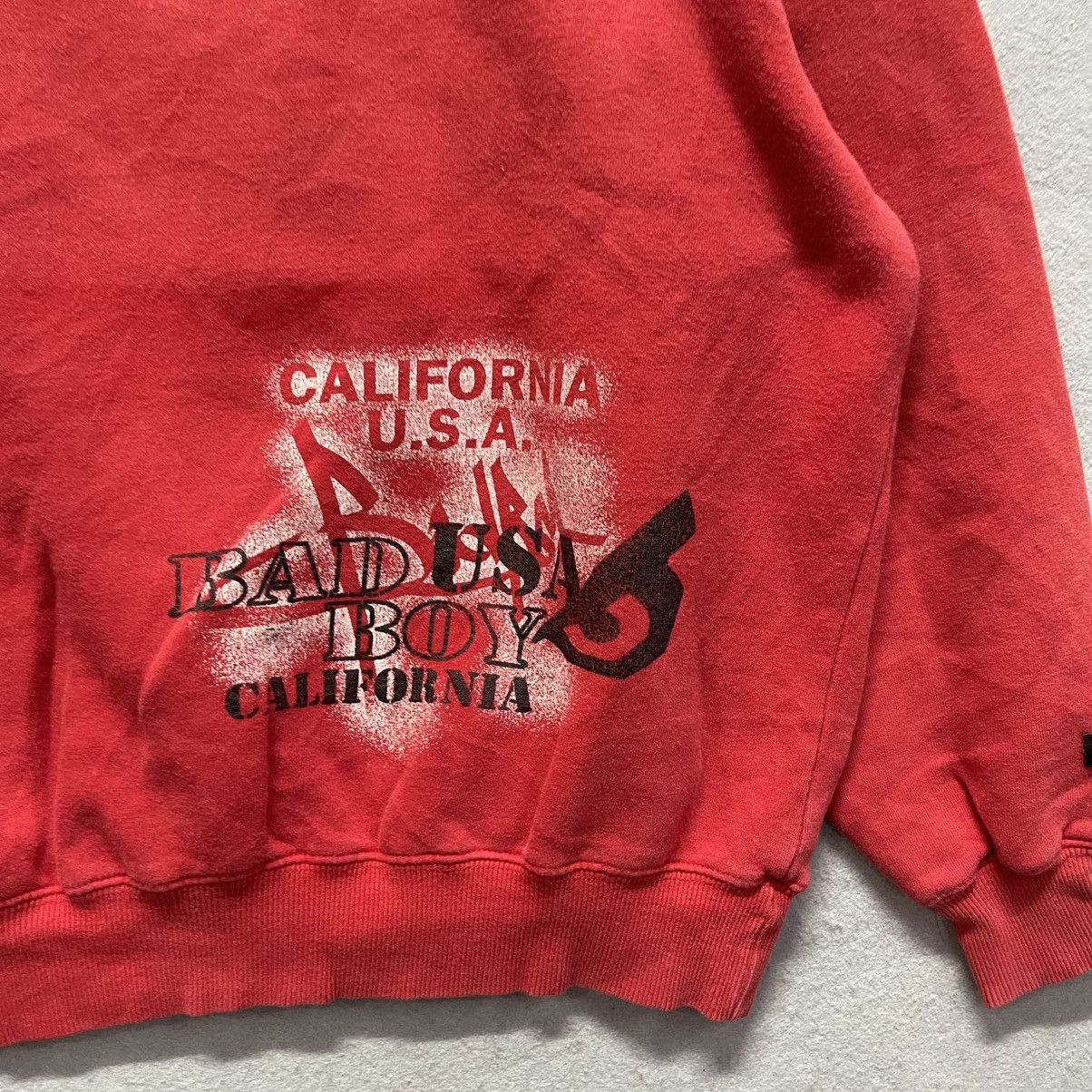 Vintage Bad Boy California USA Crewneck Sweatshirt – Red (L) Size US L / EU 52-54 / 3 - 8 Thumbnail