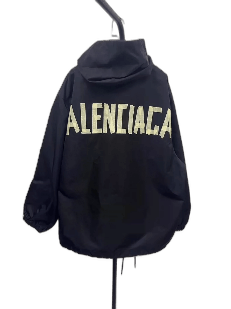 Balenciaga Balenciaga Logo Hooded Jacket Size S-yf Size US S / EU 44-46 / 1 - 1 Thumbnail