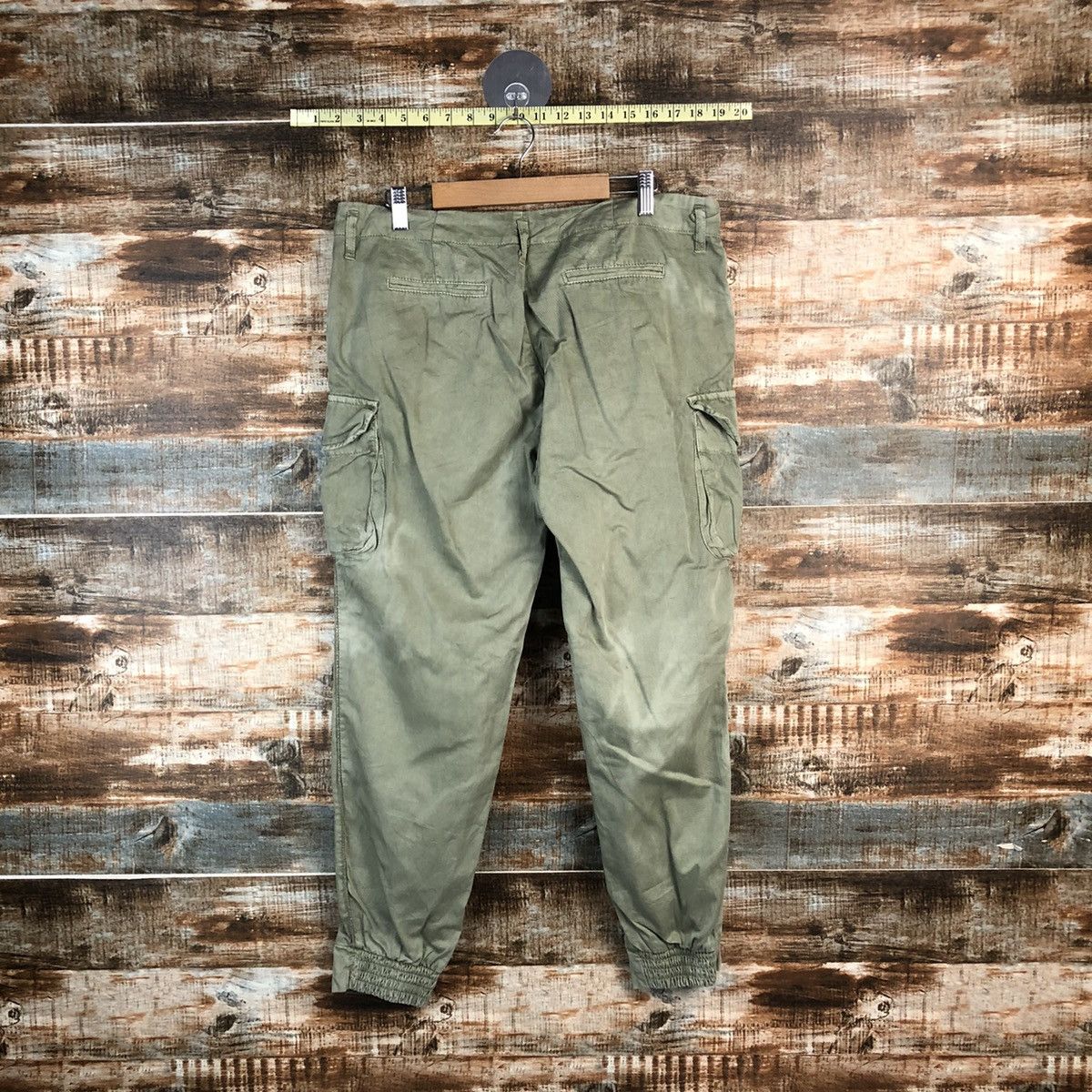 Japanese Brand DL Japanese Brand Green Cargo Multipocket Pants #C645 Size US 33 - 11 Thumbnail