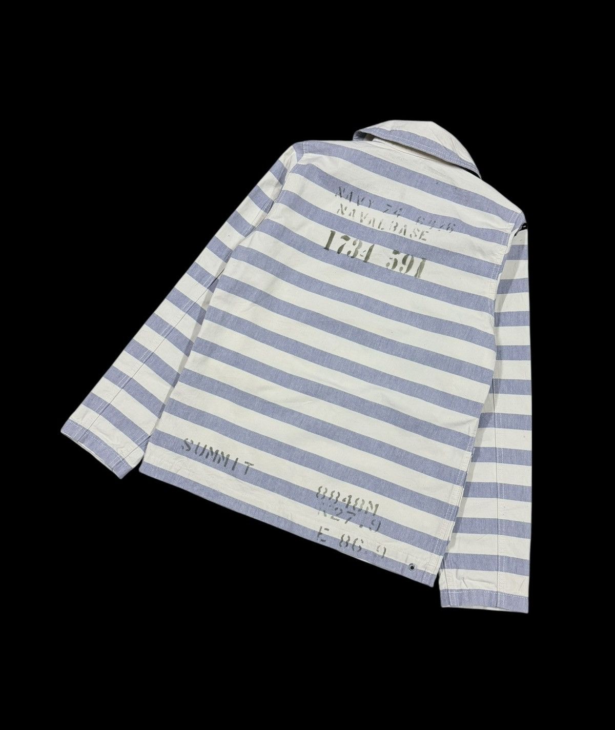 Denime Denime Dungaree Shawl Color Handloom Striped Jacket Size US S / EU 44-46 / 1 - 13 Thumbnail