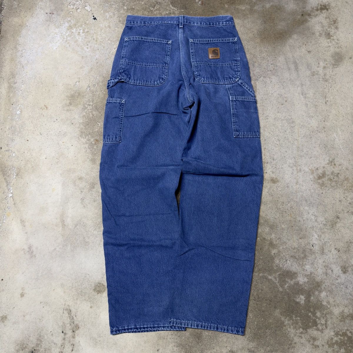 Carhartt VINTAGE CARHARTT CARPENTER BLANKET LINED DENIM WORK JEANS 29 Size US 29 - 1 Thumbnail