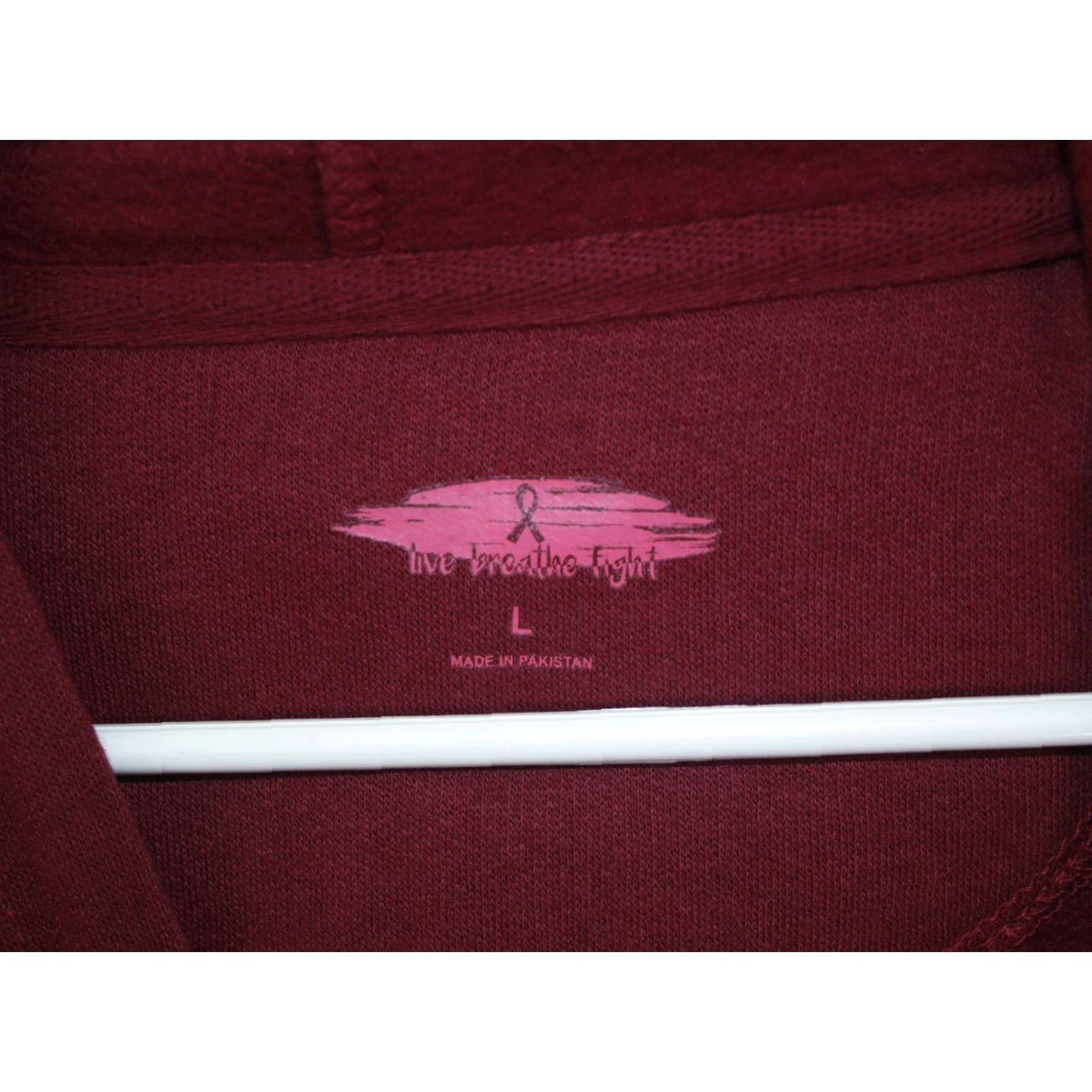 Olive VINTAGE Live Breathe Fight Hoodie Cancer Awareness Womens Fighter 01 Red L Hoodie Women 01 Red Cancer Awareness Womens L Size L / US 10 / IT 46 - 4 Thumbnail