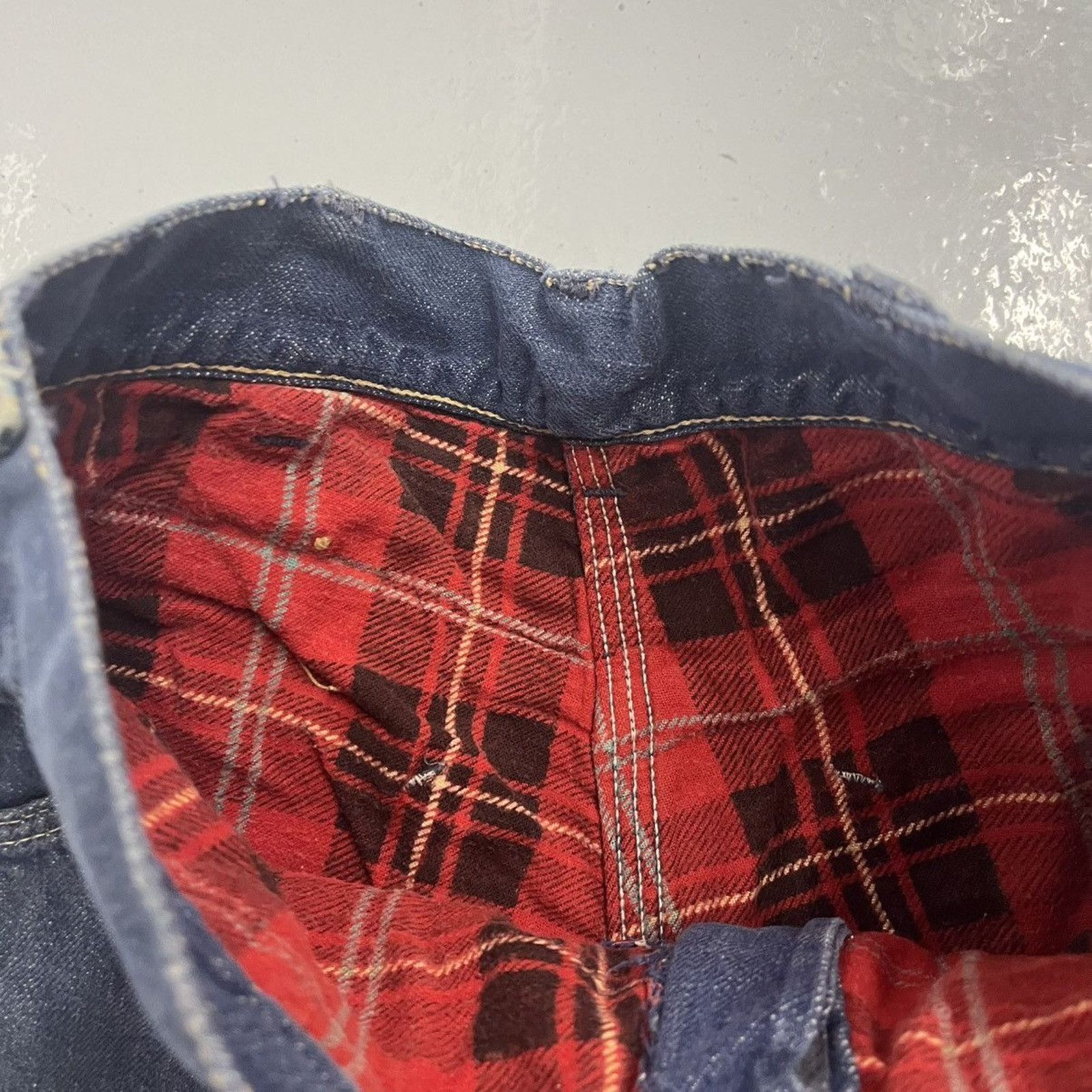 Other Vintage 60s Roy Rogers Dark Lined Workwear Jeans 24x26 Size 24" / US 00 / IT 34 - 6 Thumbnail