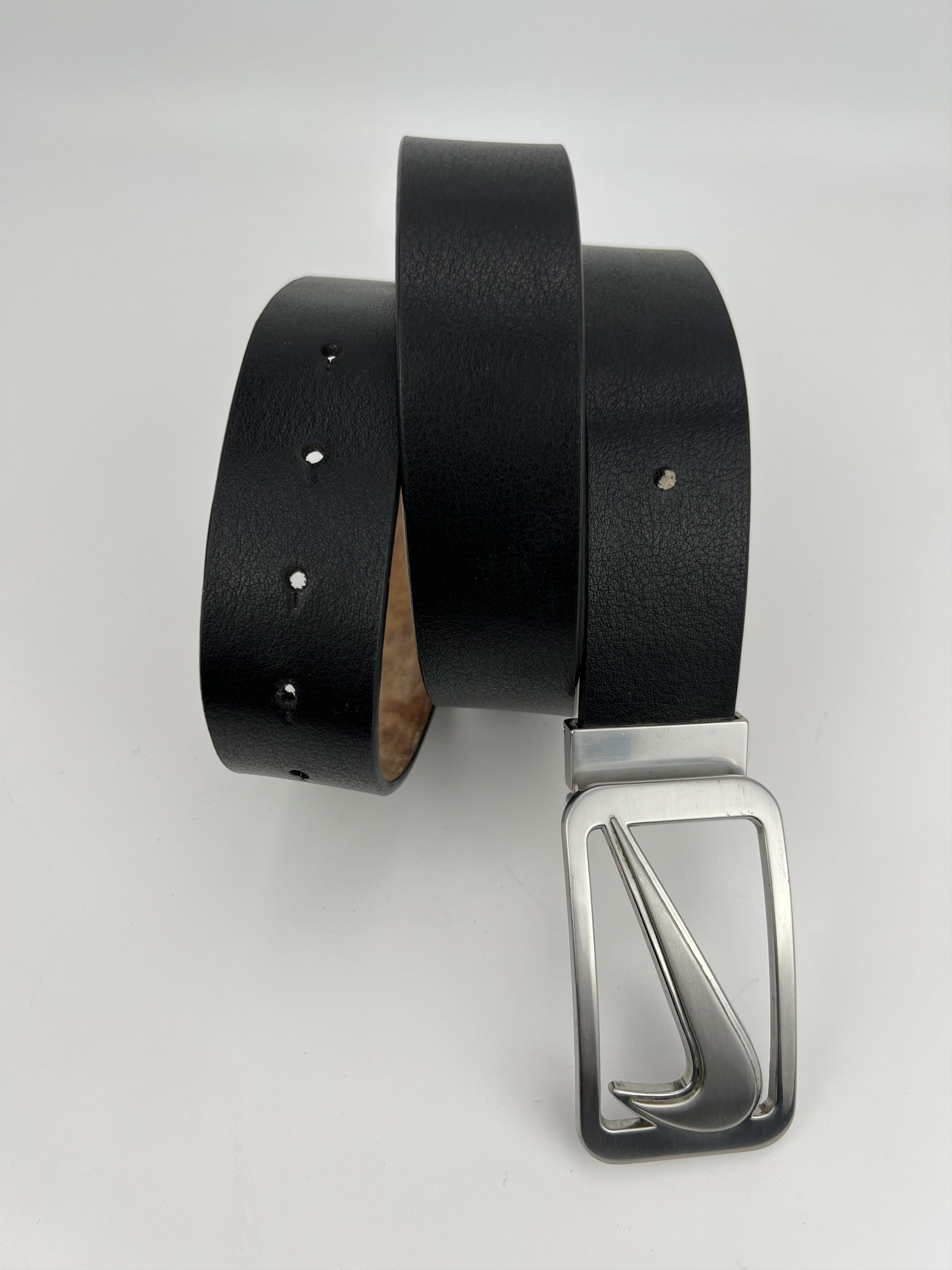 Nike Vintage Rare Nike Golf Big Metal Buckle Swoosh Logo Belt Size ONE SIZE - 3 Thumbnail