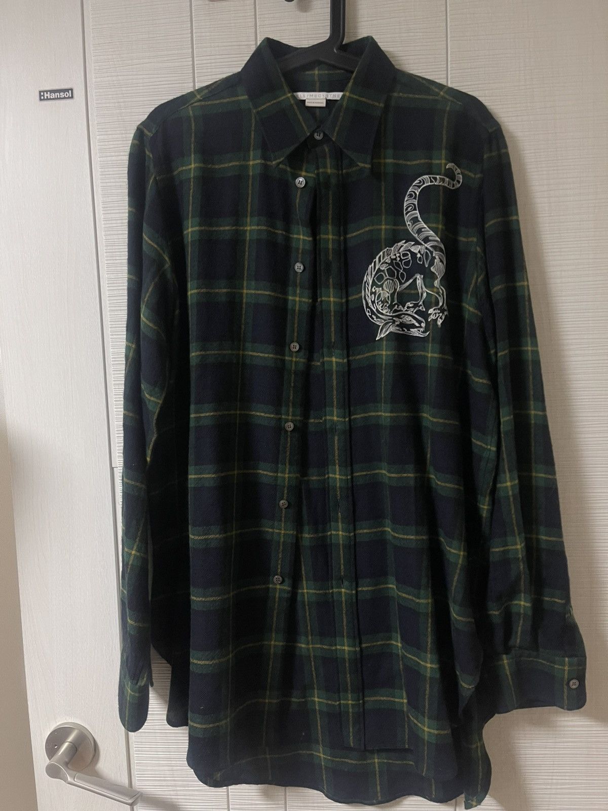 Stella McCartney Stella mccartney bird stitched checked wool shirt Size US M / EU 48-50 / 2 - 1 Thumbnail