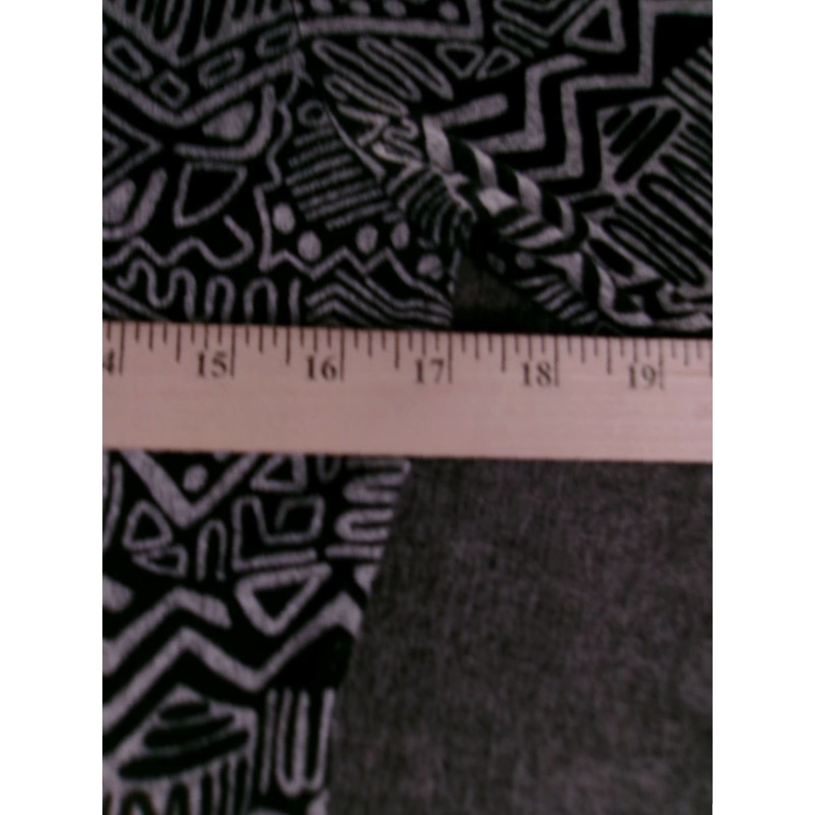 Vintage UltraFlirt Black Geometric Tribal Midi Dress Womens L Scoop Neck 3/4 Sleeve Stretch Bodycon Casual Vintage No (adjusted to rules) Size L / US 10 / IT 46 - 3 Thumbnail