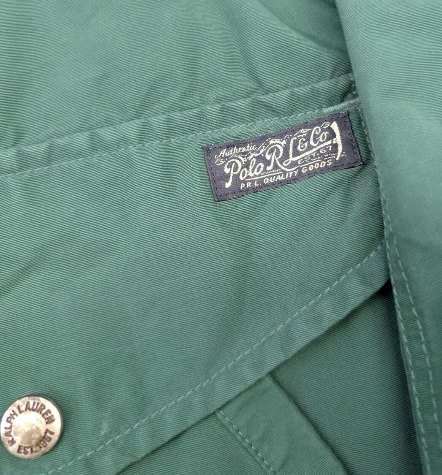 Polo Ralph Lauren Polo Ralph Lauren Green Utility Field Jacket Flannel Lined Size US XL / EU 56 / 4 - 4 Thumbnail