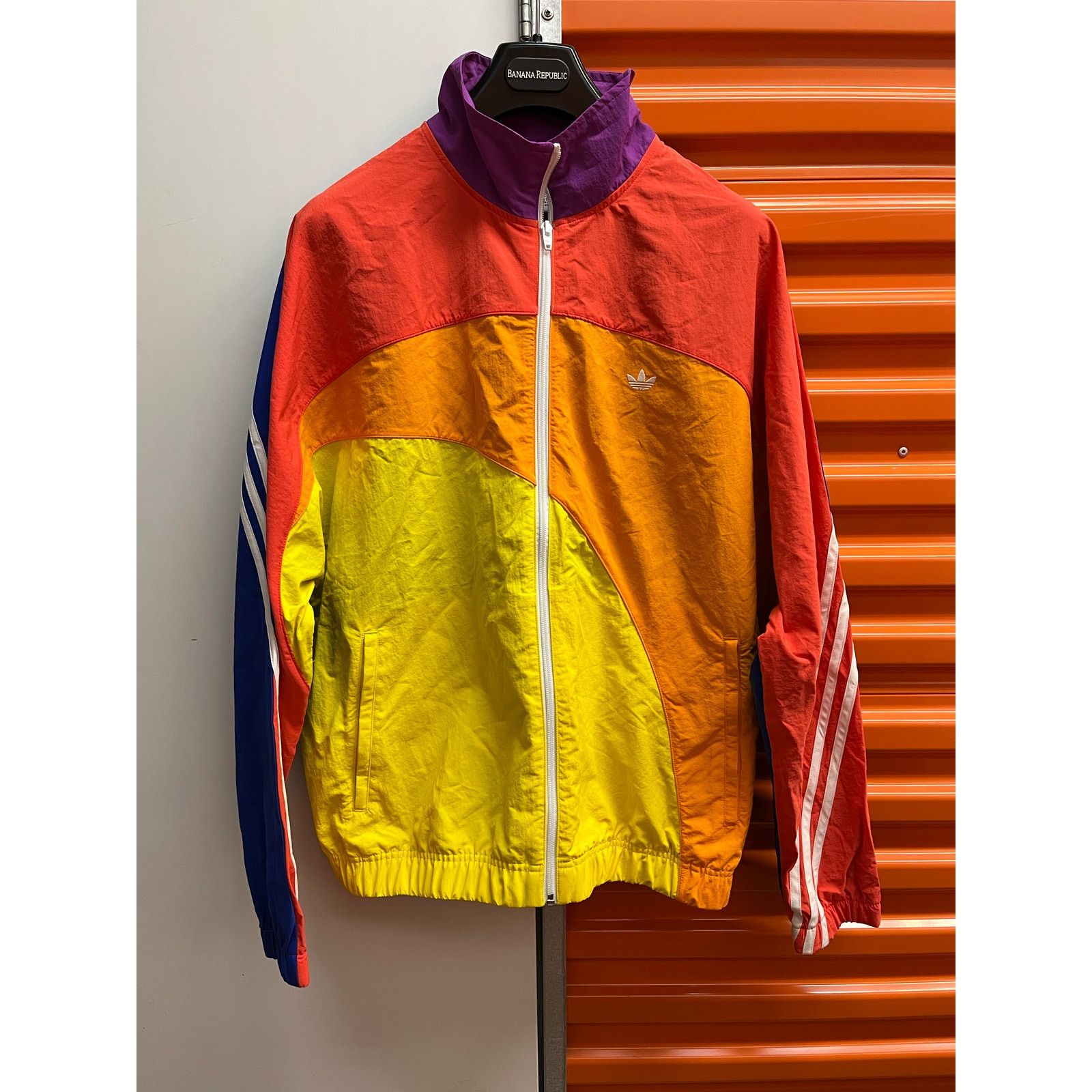 Adidas adidas originals - PRIDE OFF CENTE Sports Jacket Multi/ Sz L Size US L / EU 52-54 / 3 - 2 Thumbnail