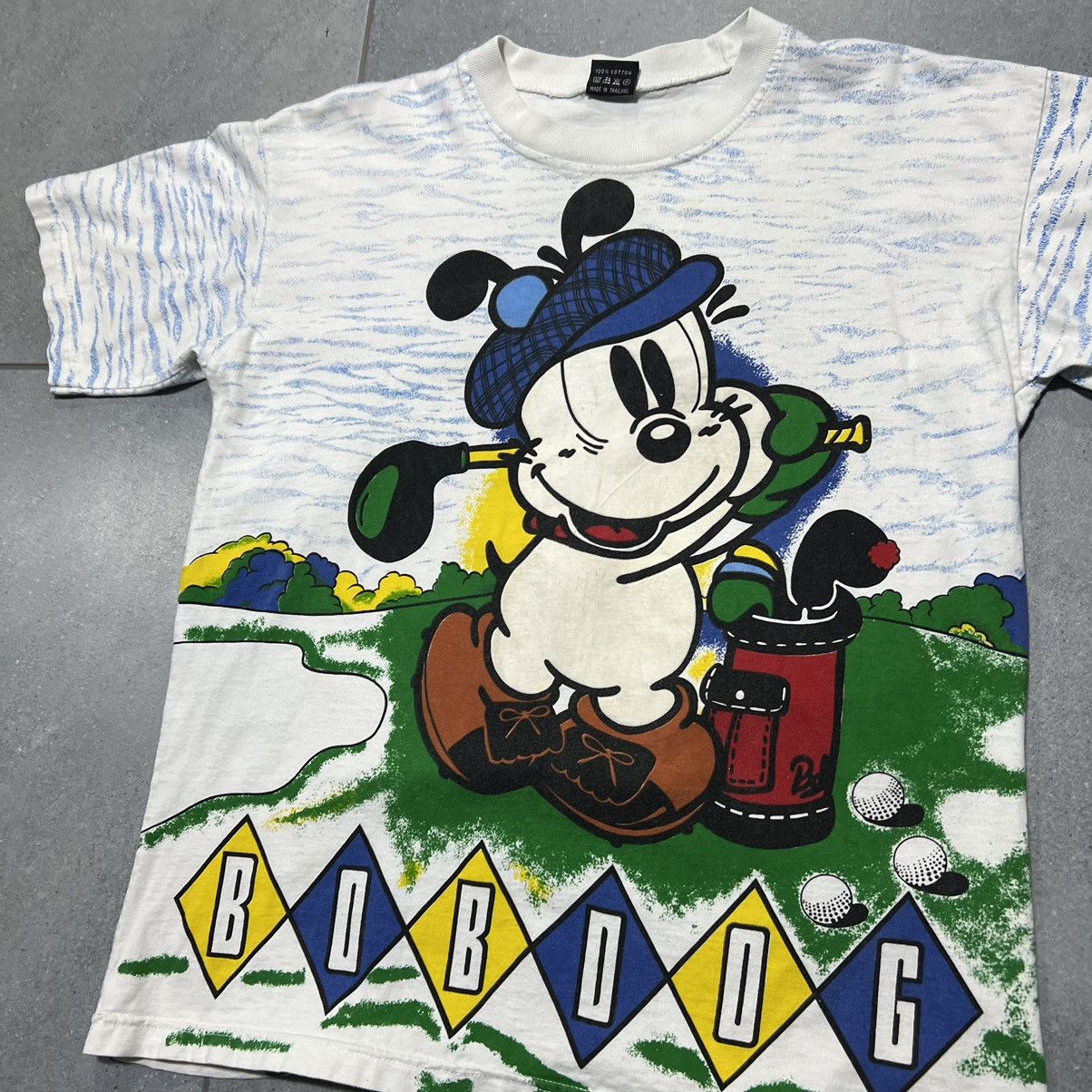 Vintage Vintage Bob dog 90s fullprint tshirt Size US L / EU 52-54 / 3 - 3 Thumbnail