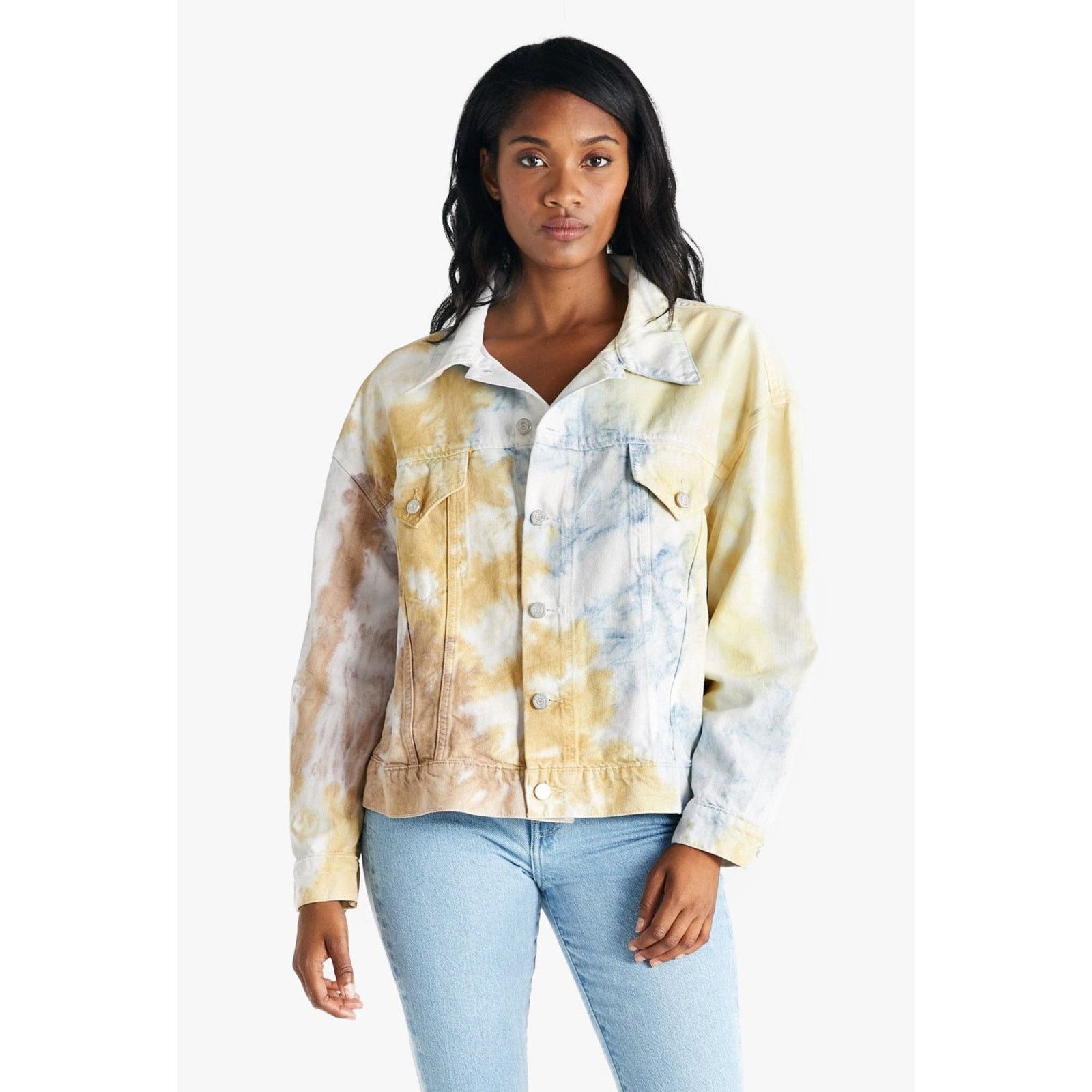 ETICA $175 New Etica June Denim Tie Dye Jacket - Small Size S / US 4 / IT 40 - 1 Thumbnail