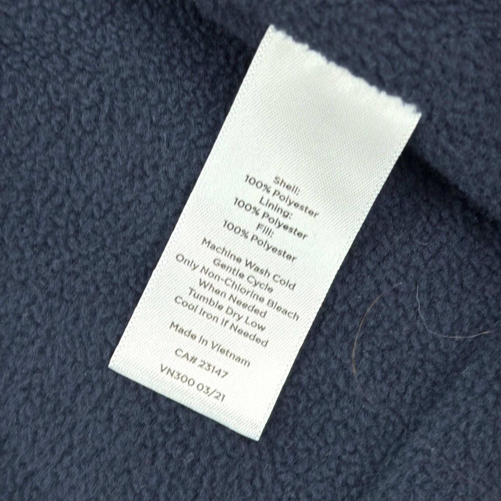 Talbots Talbots Vest Womens Medium Petite Navy Quilted Fleece Lined Zip Snap Puffer Size M / US 6-8 / IT 42-44 - 4 Thumbnail