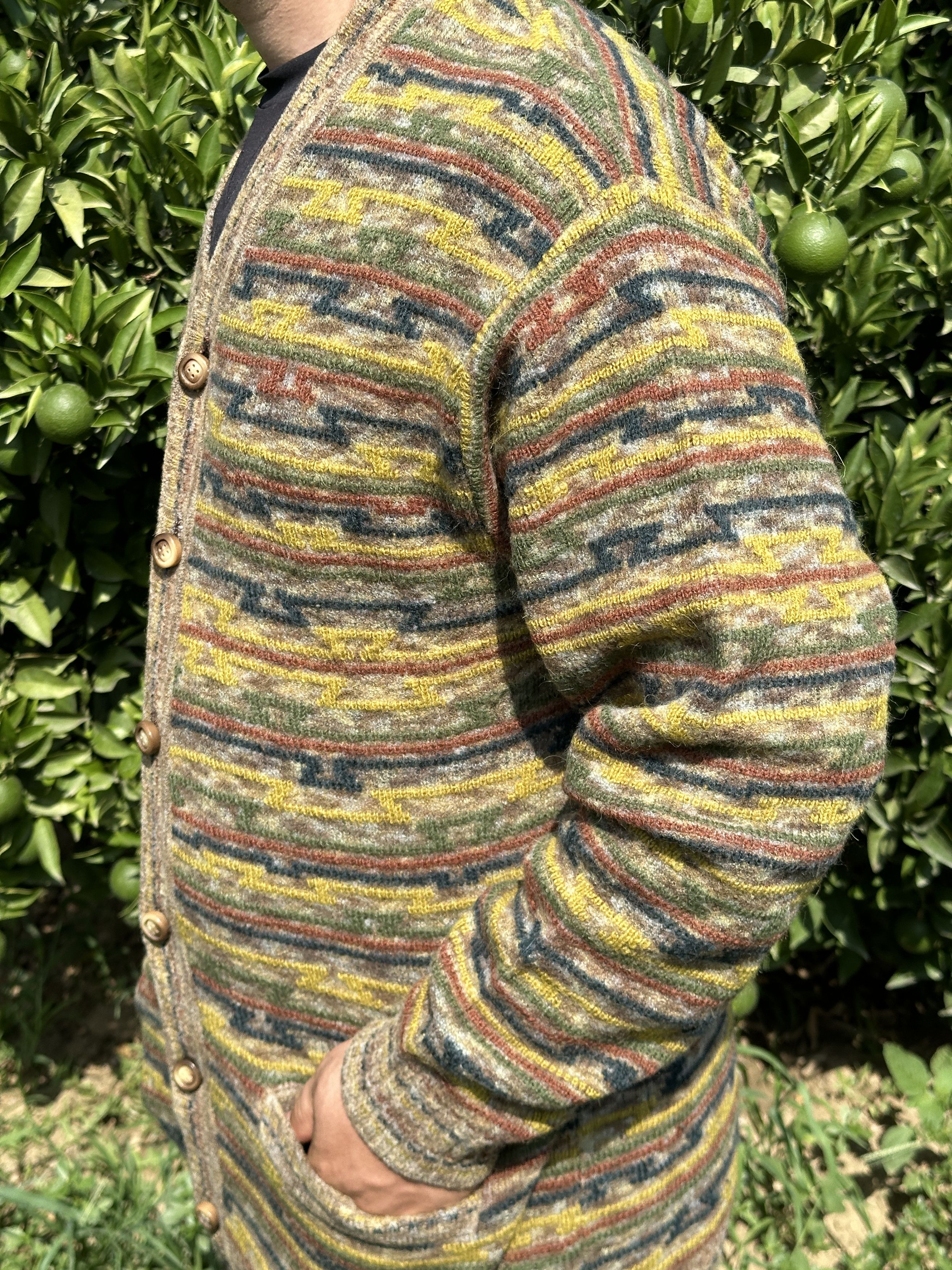 Missoni 1992 Missoni Cardigan 3D Knit Retro Jeresy Size 54 L XL Size US L / EU 52-54 / 3 - 18 Thumbnail