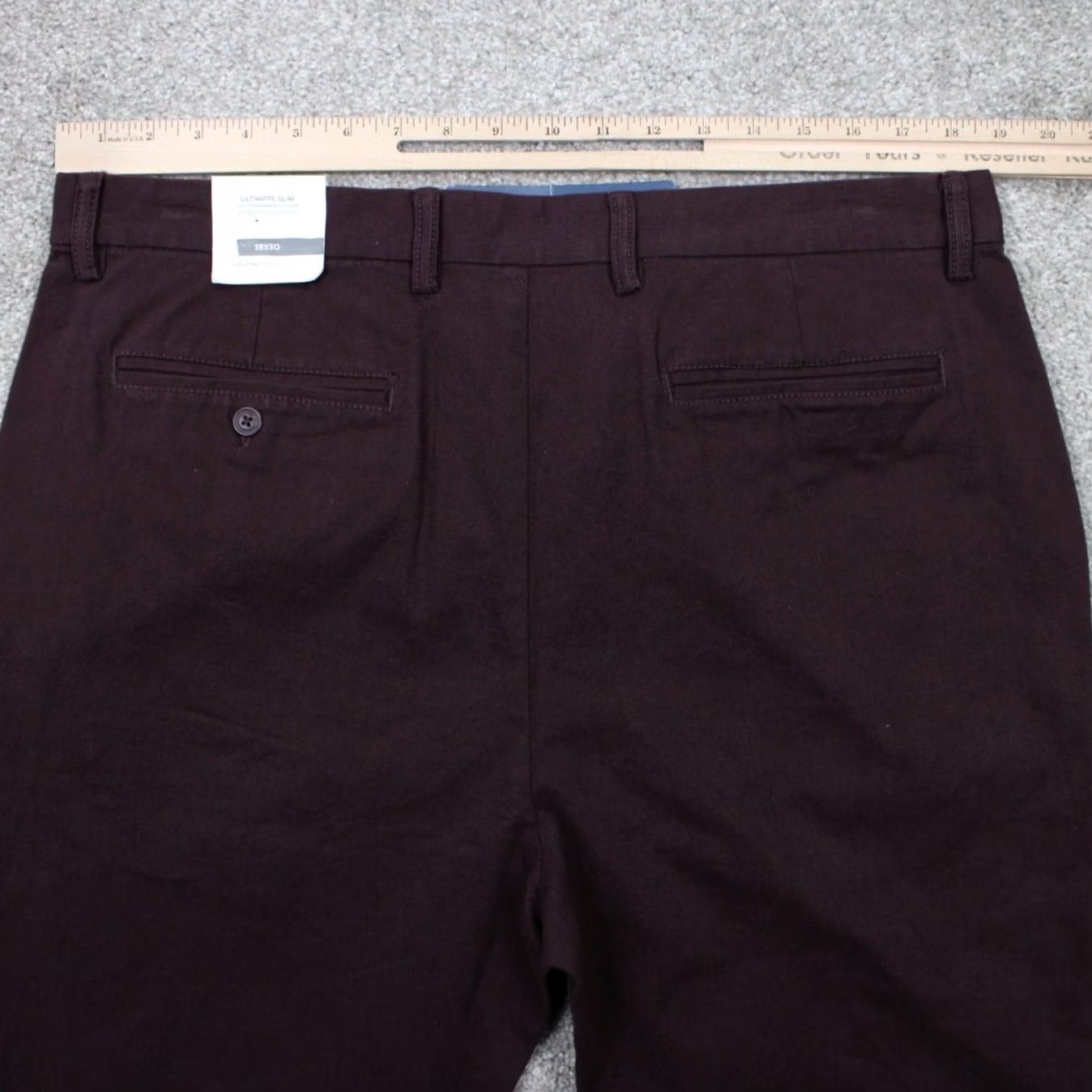 Old Navy Old Navy Slim Chino Pants NWT Mens 38x30 Red Built-In Flex Stretch Slim Fit Casual Workwear Pants Mens 38 Red 98% Cotton 2% Spandex Size US 38 / EU 54 - 7 Thumbnail